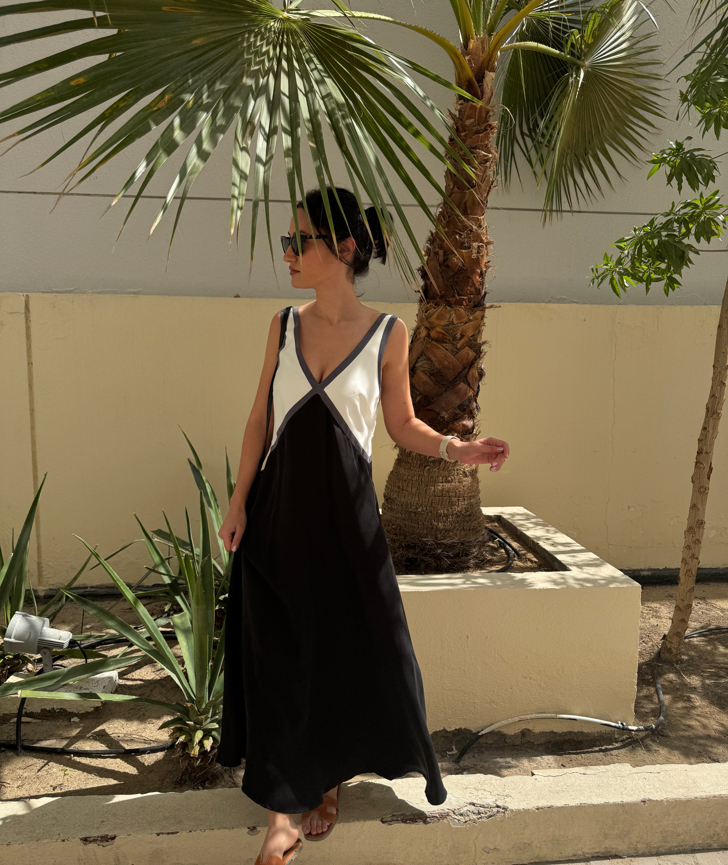 Maxi V-Neck Dress Sewing Pattern Instant Download PDF Pattern