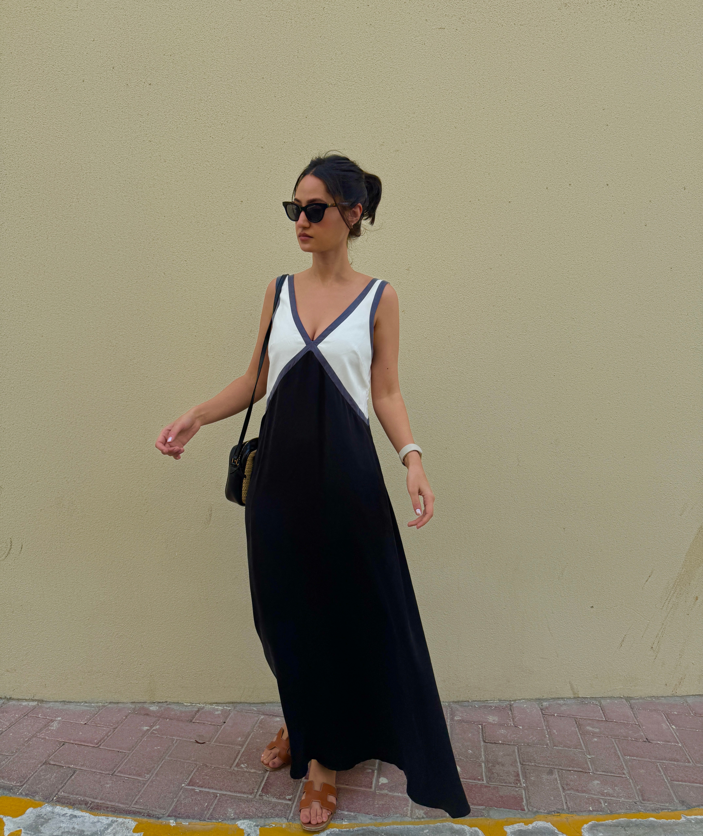 Maxi V-Neck Dress Sewing Pattern Instant Download PDF Pattern