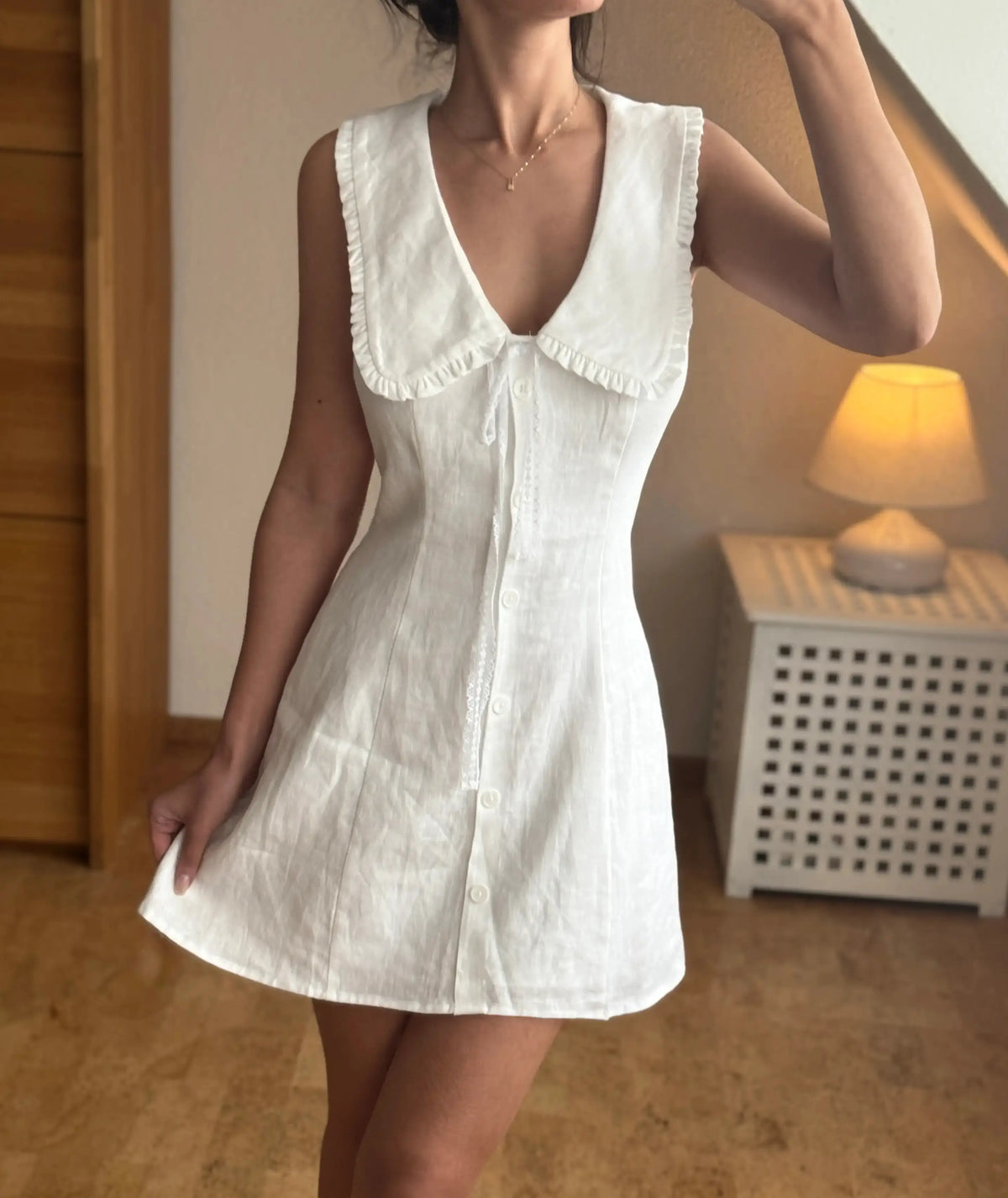 Peter Pan Collar Mini Dress PDF Sewing Pattern Babydoll – Rosys Patterns Peter Pan Collar Mini Dress PDF Sewing Pattern Babydoll – Rosys Patterns