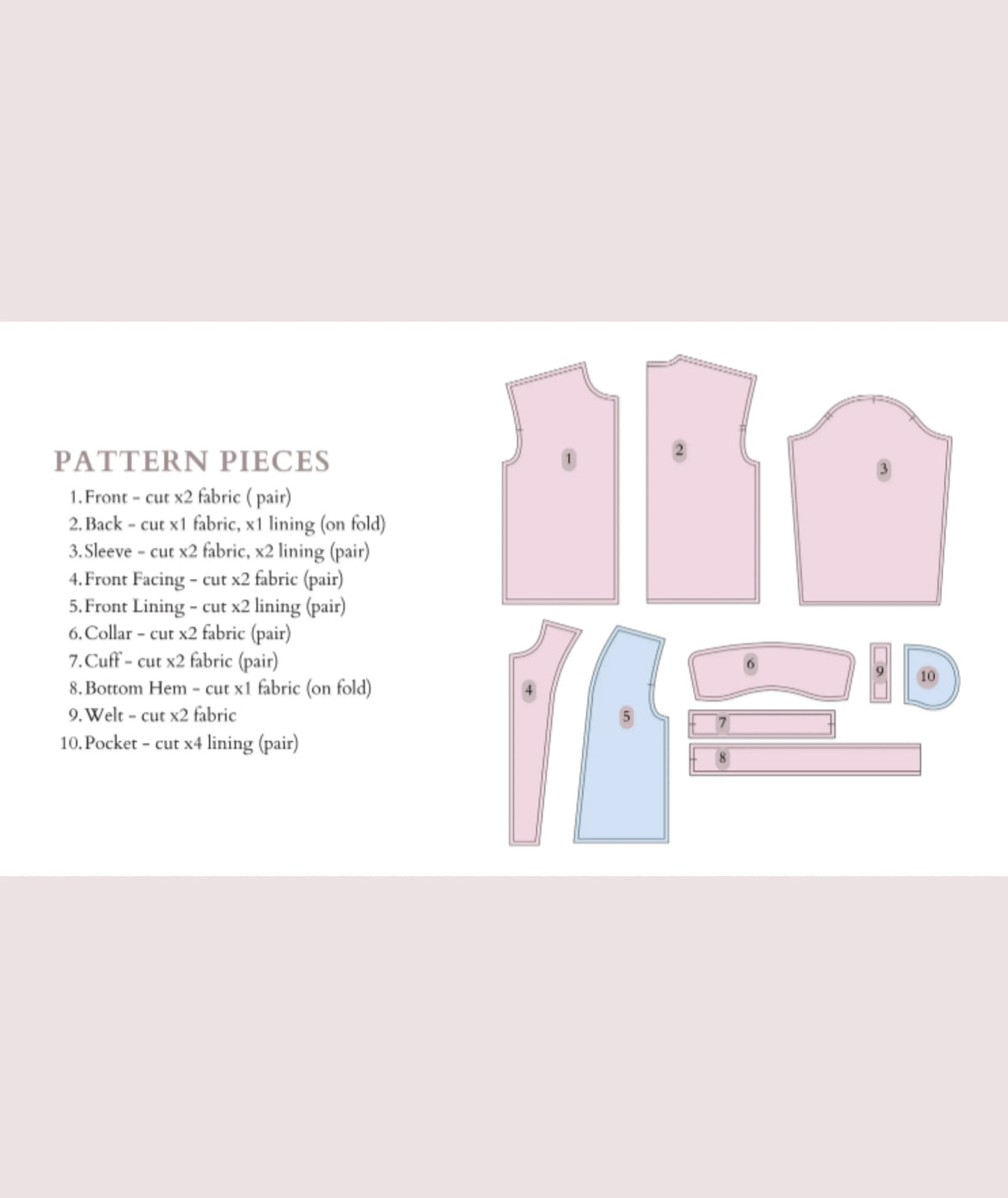Daphne Jacket Sewing Pattern | Fully Lined Cozy Jacket Pattern | Button Front Jacket with Collar | Beginner Sewing Pattern | Sizes XXS–2XL | Instant PDF Download