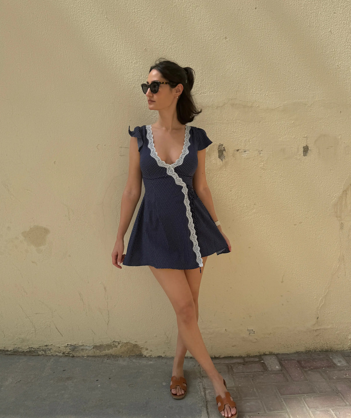Vintage Mini Wrap Dress Beginner Sewing Pattern PDF