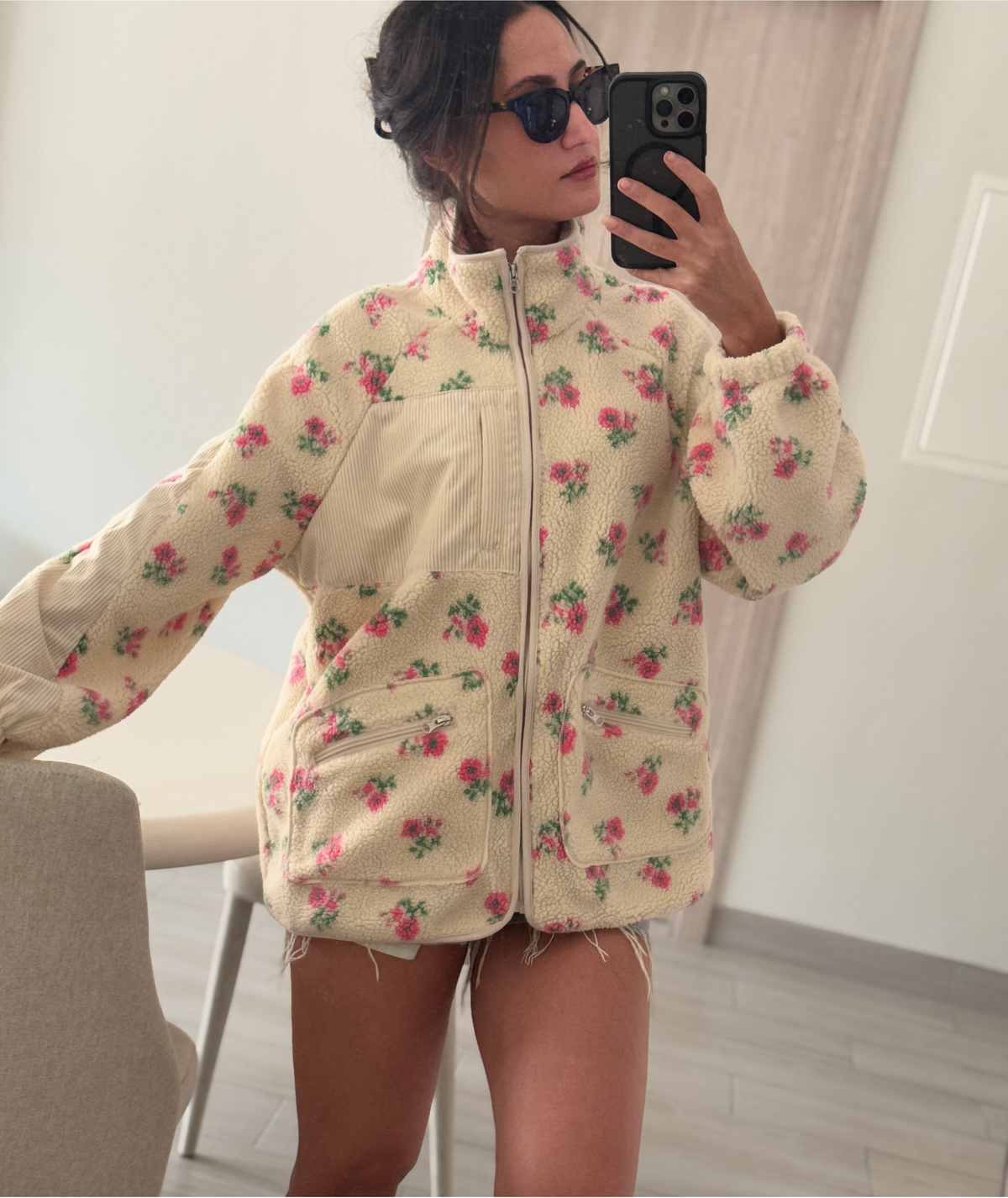 Ida Jacket | Fleece Teddy Jacket Sewing Pattern | Sizes XXS–2XL | Beginner Zip-Up Fleece Jacket | Raglan Sleeve Outerwear | Instant PDF Download