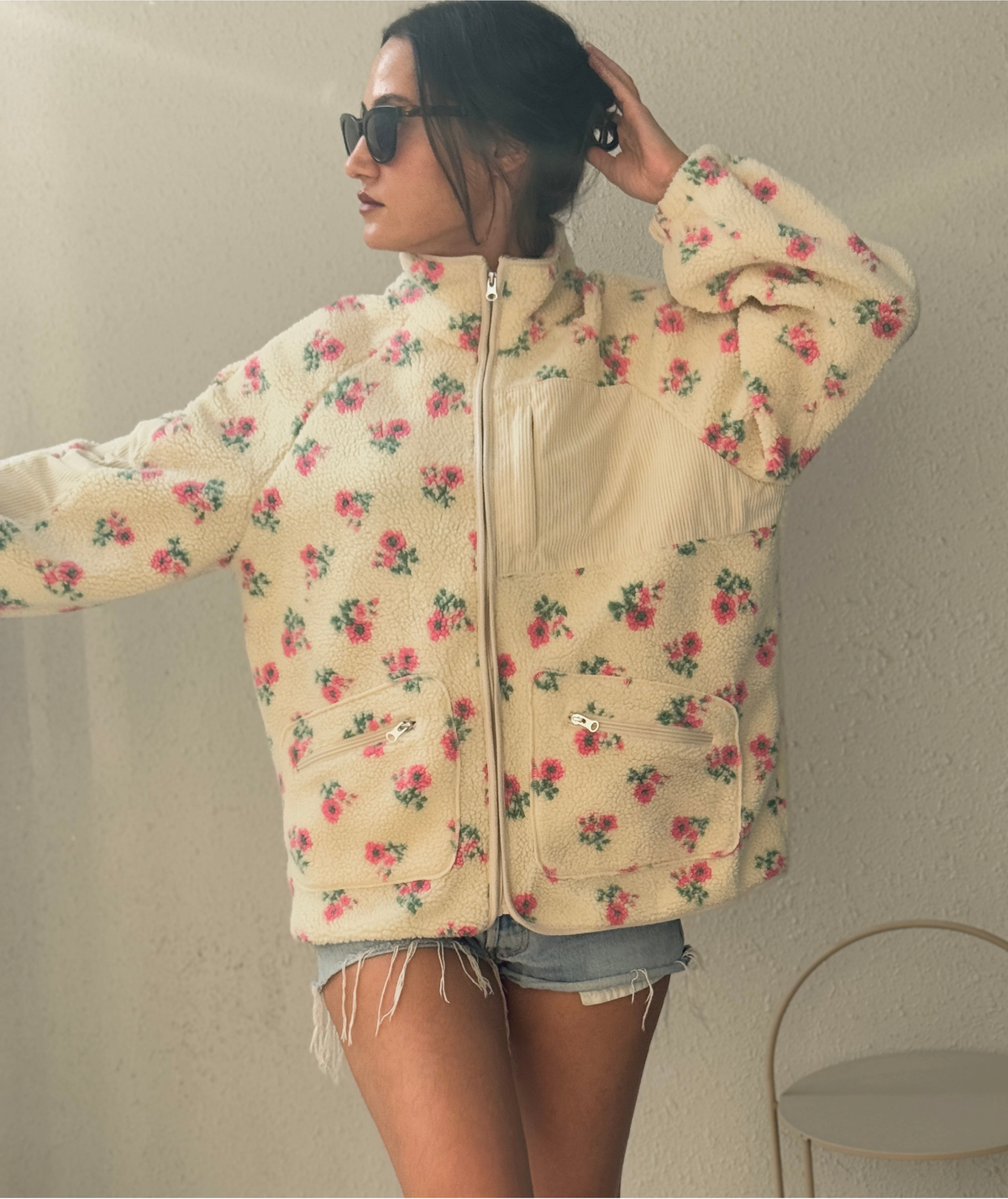 Ida Jacket | Fleece Teddy Jacket Sewing Pattern | Sizes XXS–2XL | Beginner Zip-Up Fleece Jacket | Raglan Sleeve Outerwear | Instant PDF Download