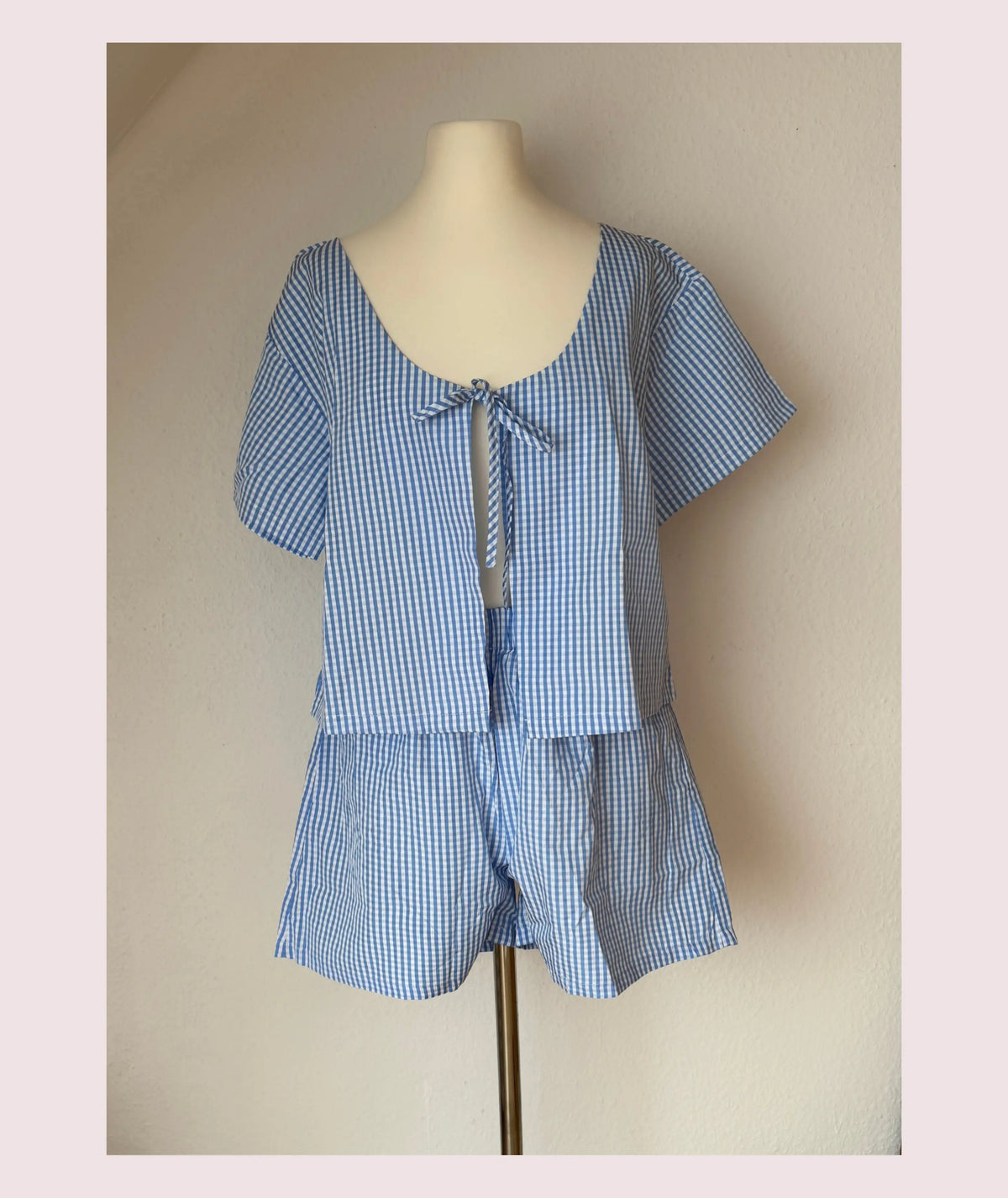 Tie Top & Wide Leg Shorts Set Beginner Sewing Pattern PDF