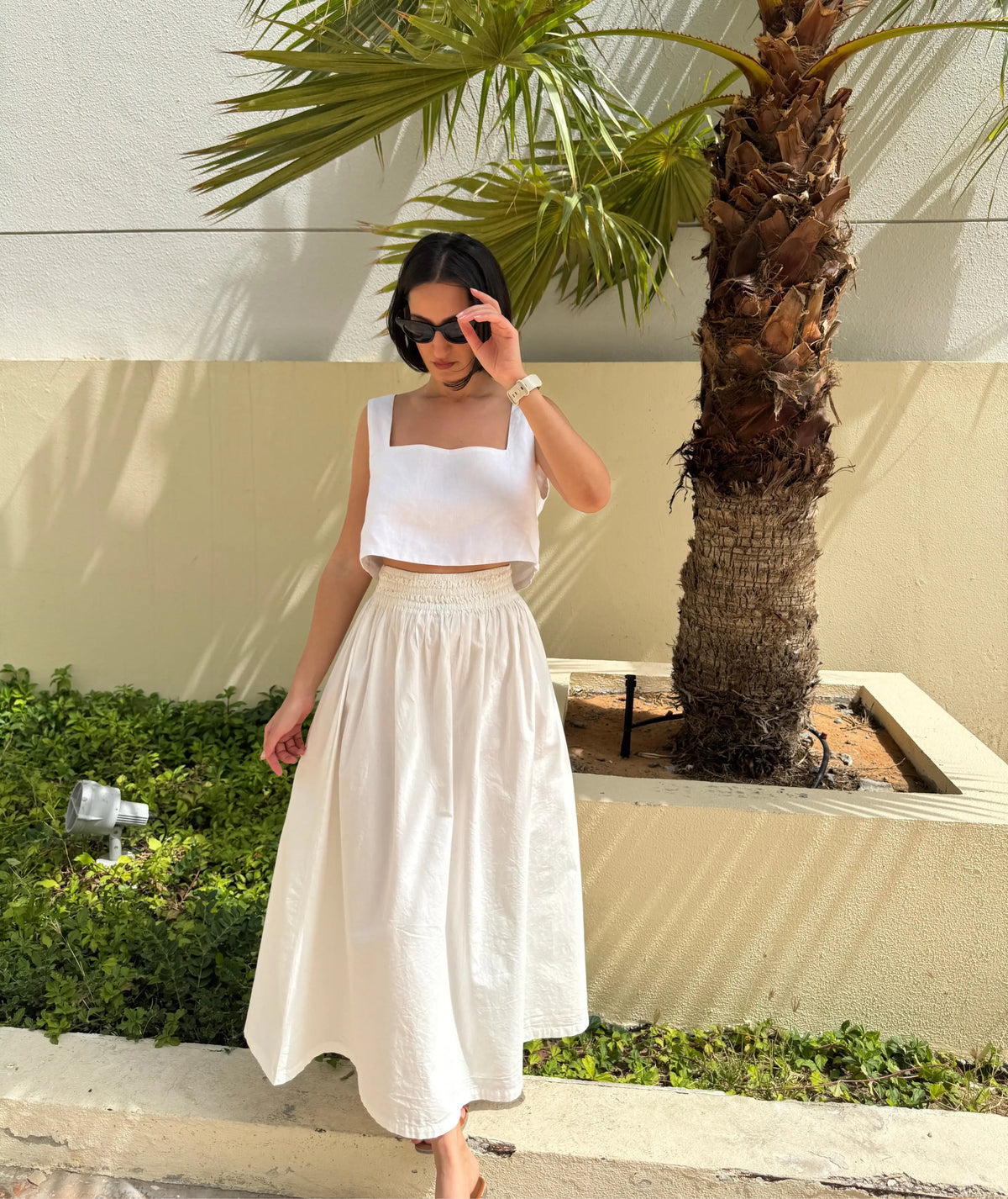 3 Piece Set Midi Skirt Square Neck Crop Top & Tube Top Beginner Sewing Pattern Bundle PDF