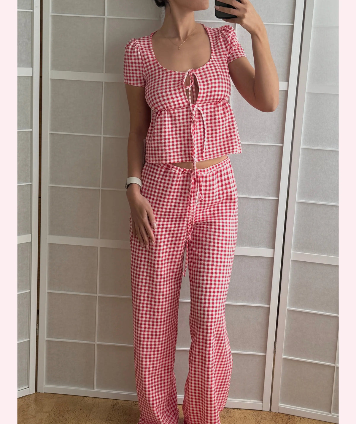 Milkmaid Top + Pants Sewing Pattern Tie Crop Top Wide Leg Pants