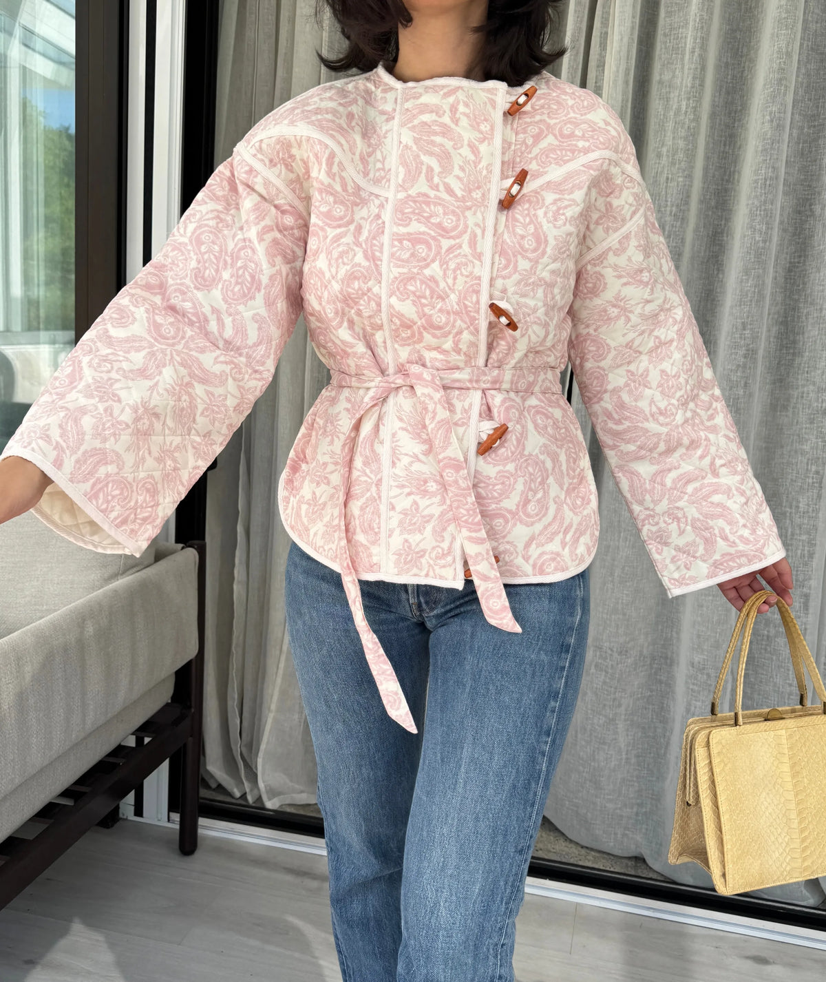 Belted Quilted Jacket Beginner Sewing Pattern Coat pdf XXS-XXL