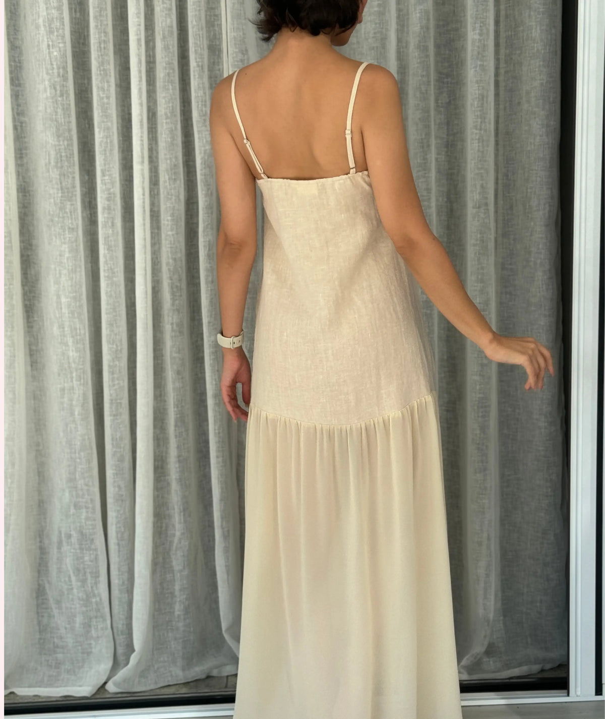 spaghetti strap maxi dress pattern Wide-Strap Maxi Dress peppermint magazine