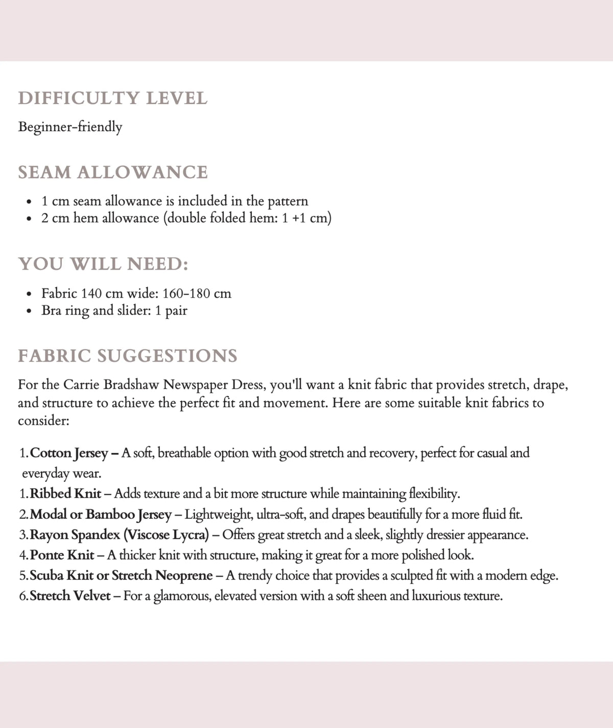 Carrie Bradshaw Sex and the City Newspaper Dress Sewing Pattern Instant Download PDF