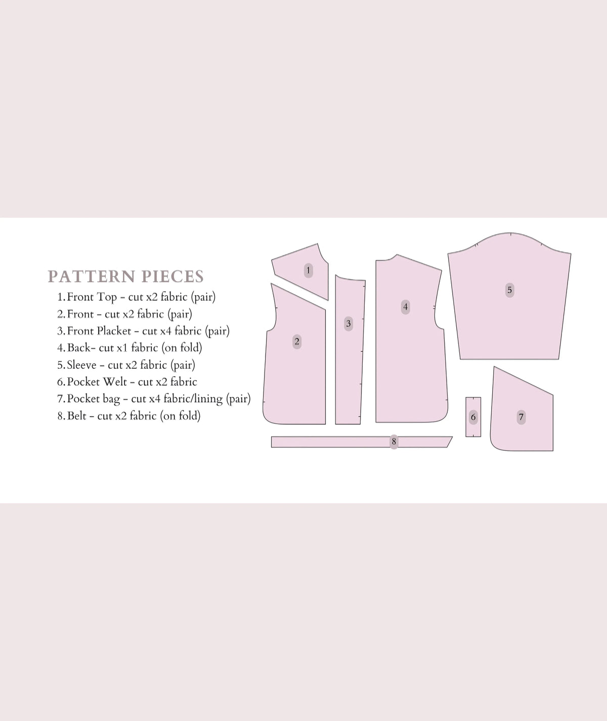 Belted Quilted Jacket Beginner Sewing Pattern Coat pdf XXS-XXL