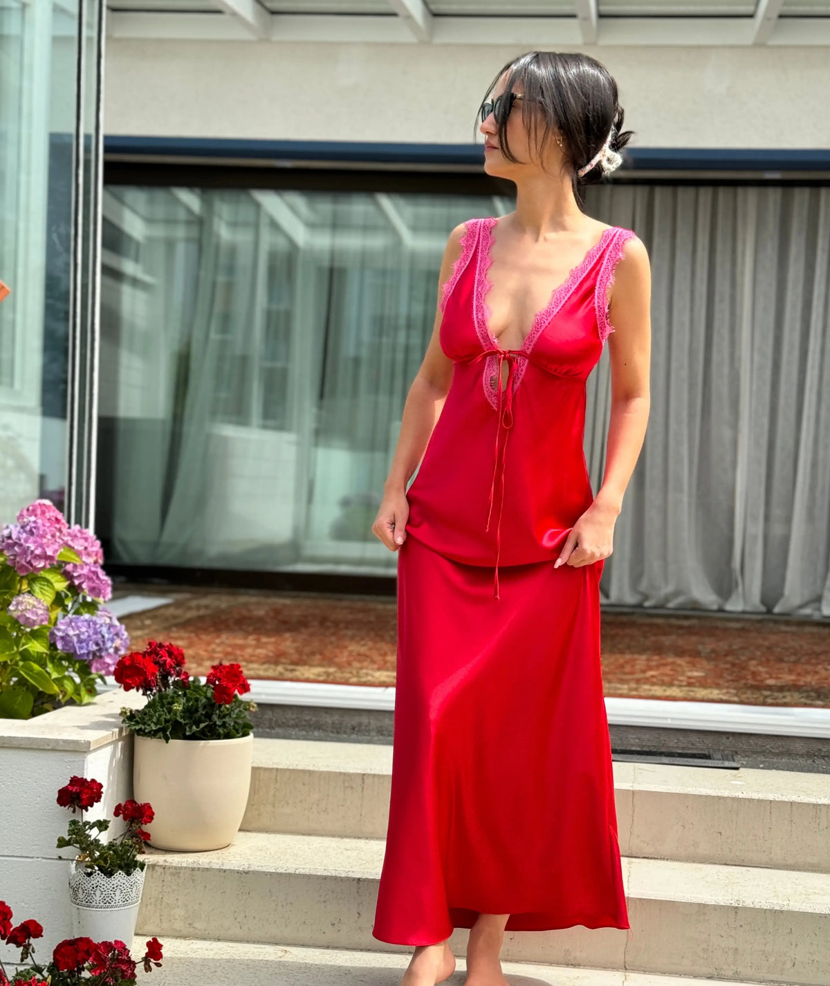 Vintage Lingerie Maxi Bias Dress Pdf Sewing Pattern XXS-XXL