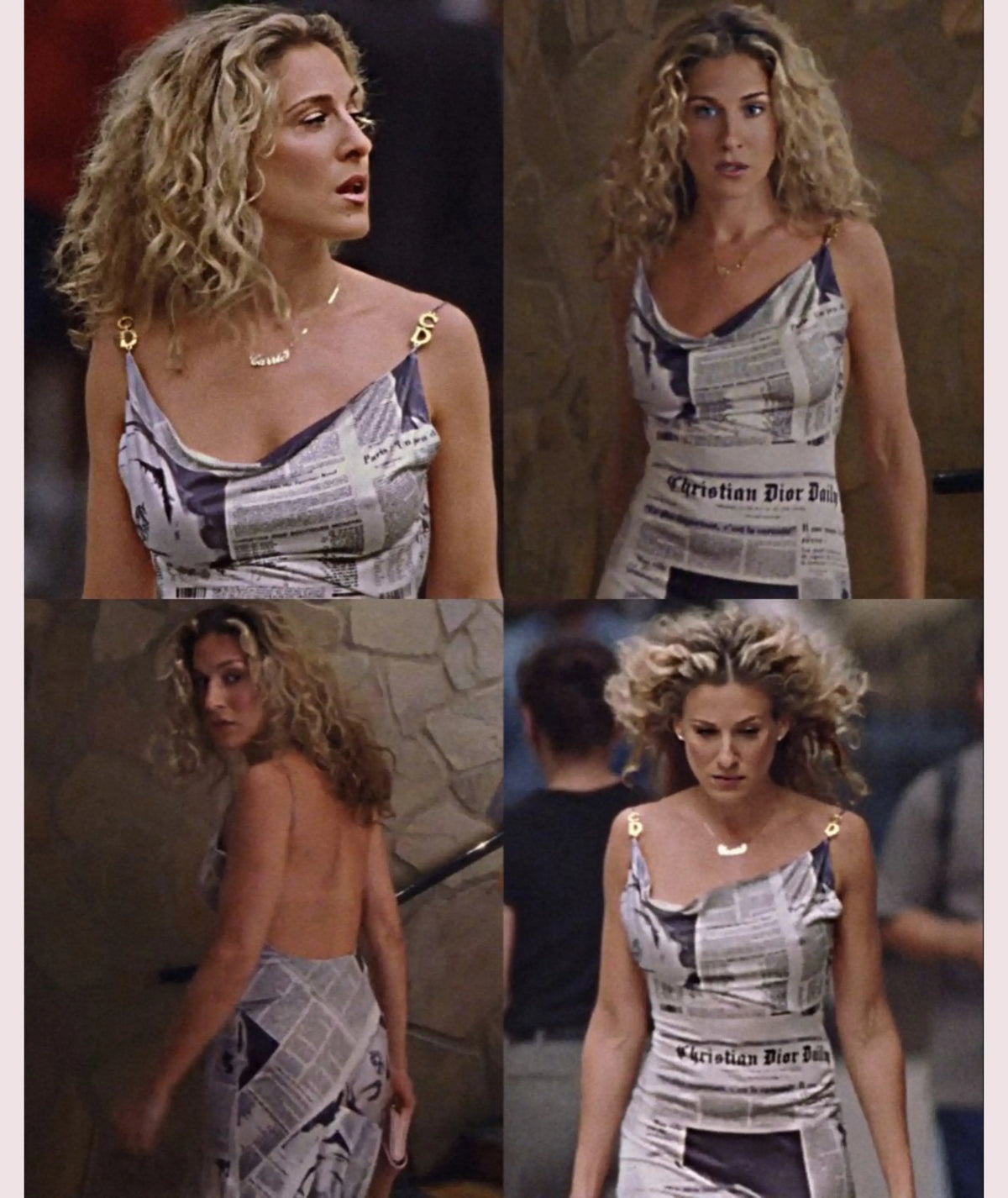 Carrie Bradshaw Sex and the City Newspaper Dress Sewing Pattern Instant Download PDF