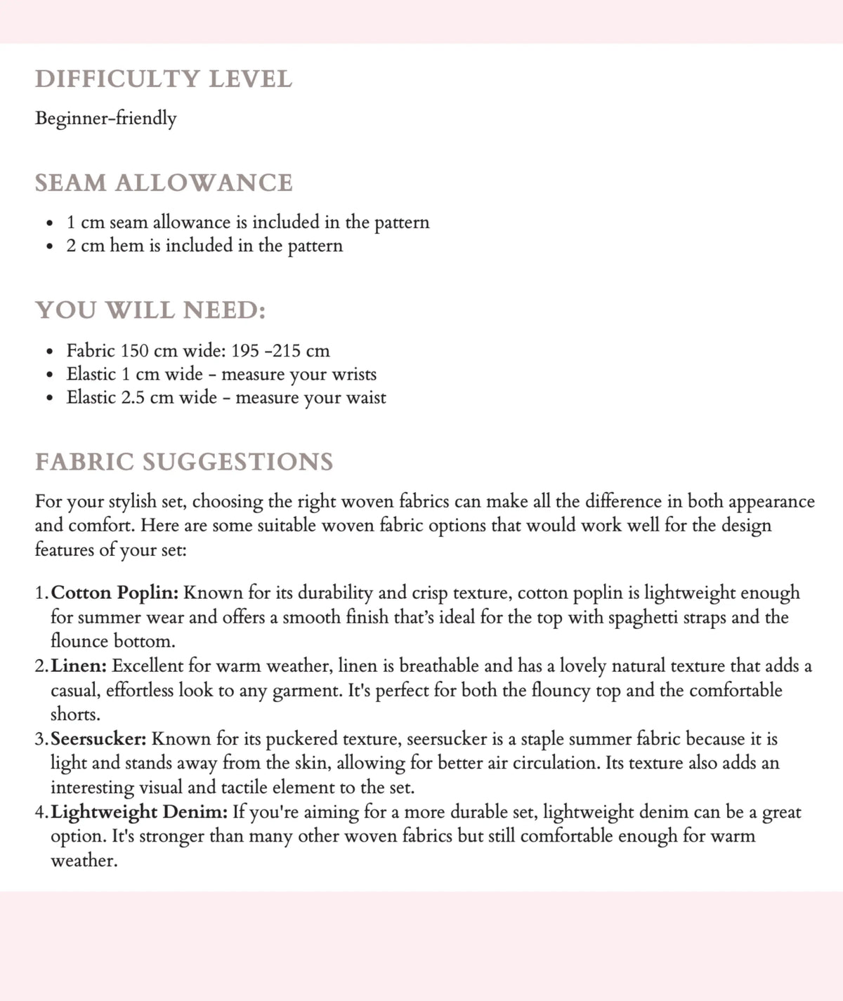 Tie Front Shirt + Shorts PDF Easy Sewing Pattern