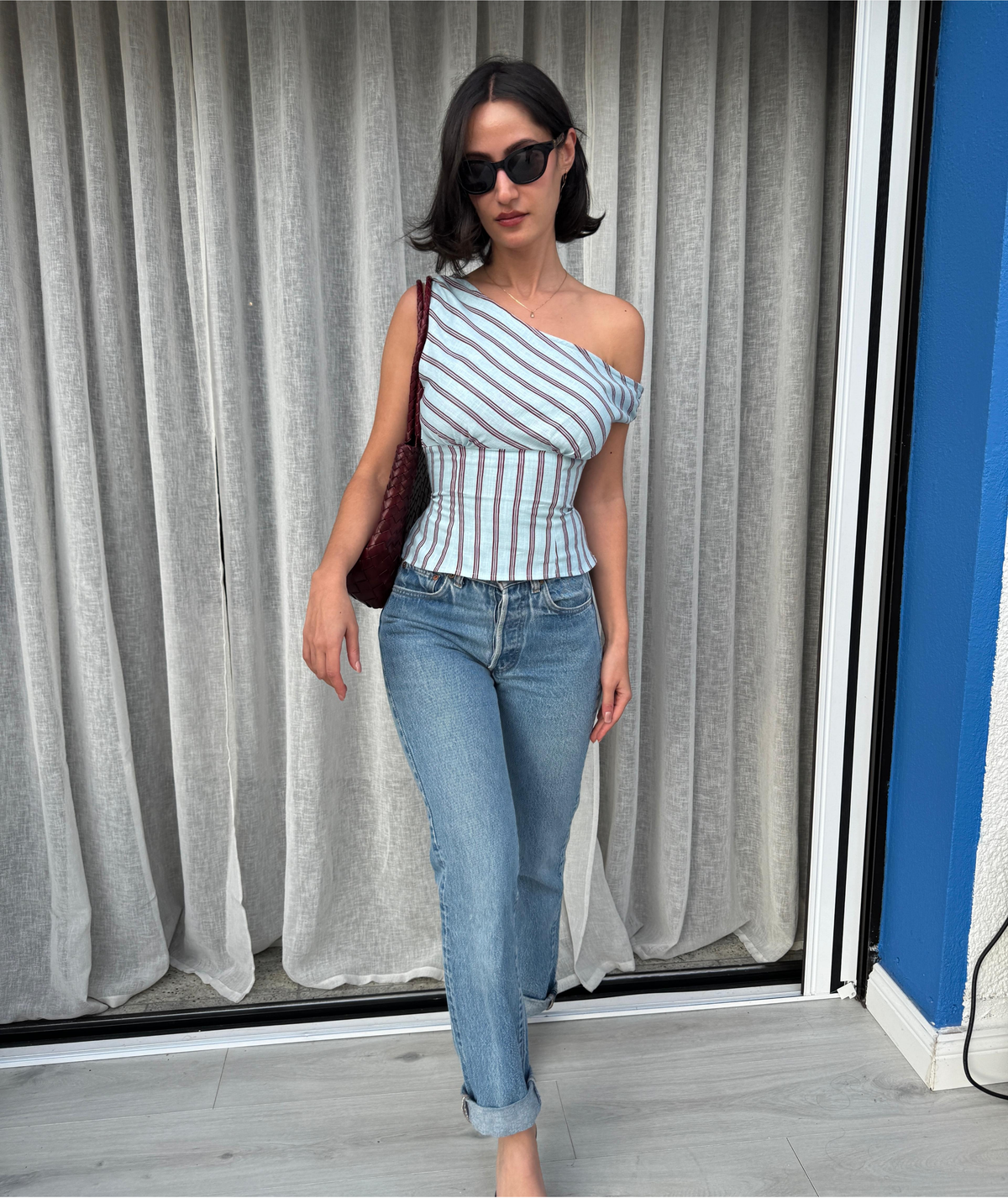 Tessa Top | Asymmetric One Shoulder Top Pattern | Off Shoulder Fitted Corset Style Blouse | Sizes XXS–2XL | Instant Easy PDF Download