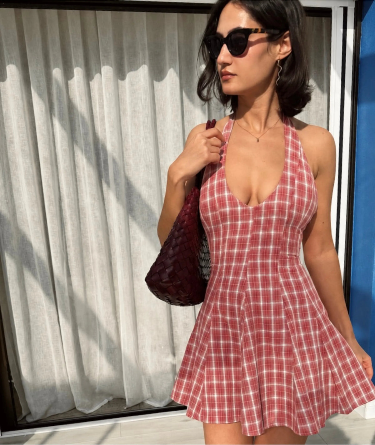 Cara Dress | Halter Mini Dress Pattern | Open Back Corset Tie Dress | Beginner Friendly | Sizes XXS–2XL | Instant PDF Download