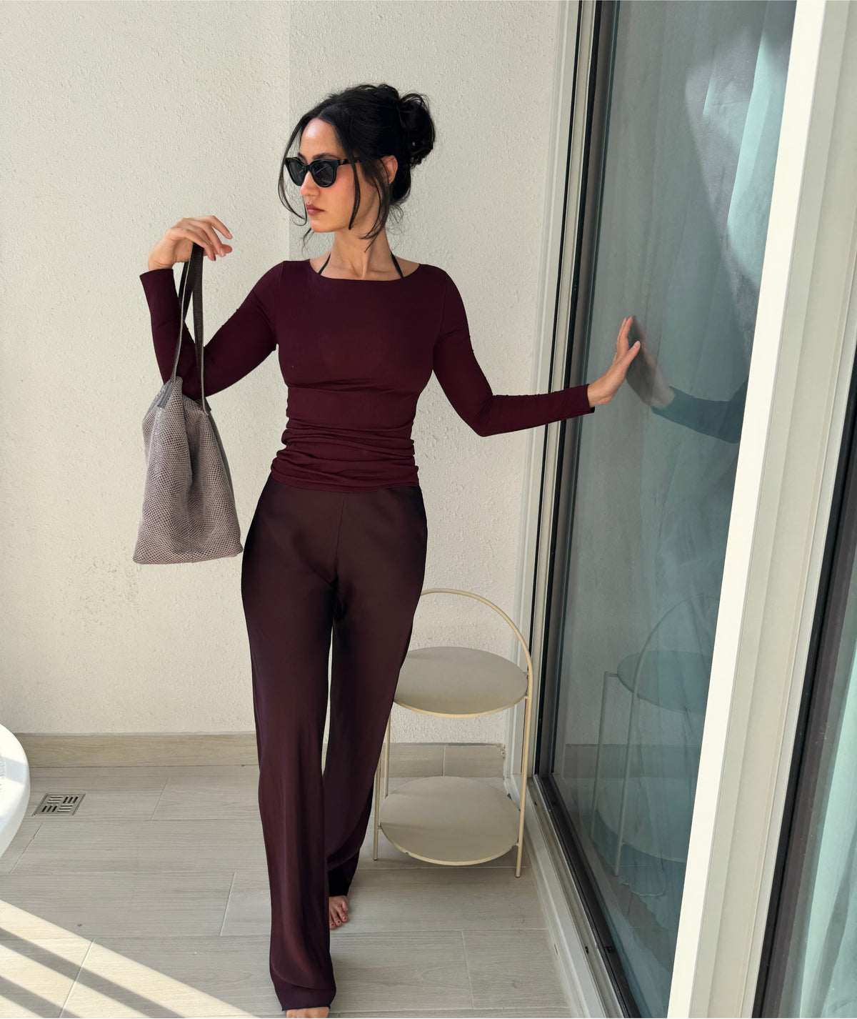 Tereza Set |Two Piece Loungewear Pattern | Long Sleeve Boat Neck Top & Elastic Waist Bias Pants | Beginner Friendly | Sizes XXS–2XL | PDF Download