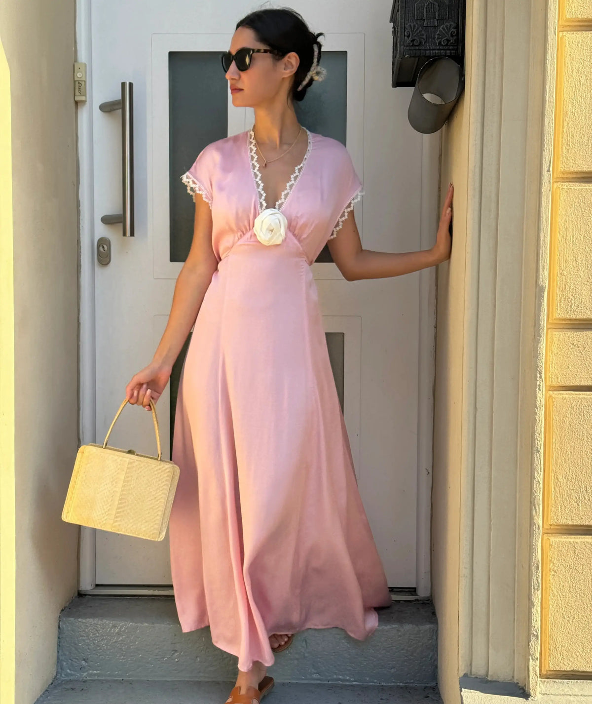 Womens Beginner Sewing Pattern Vintage Maxi Dress – Rosys Patterns Womens Beginner Sewing Pattern Vintage Maxi Dress – Rosys Patterns