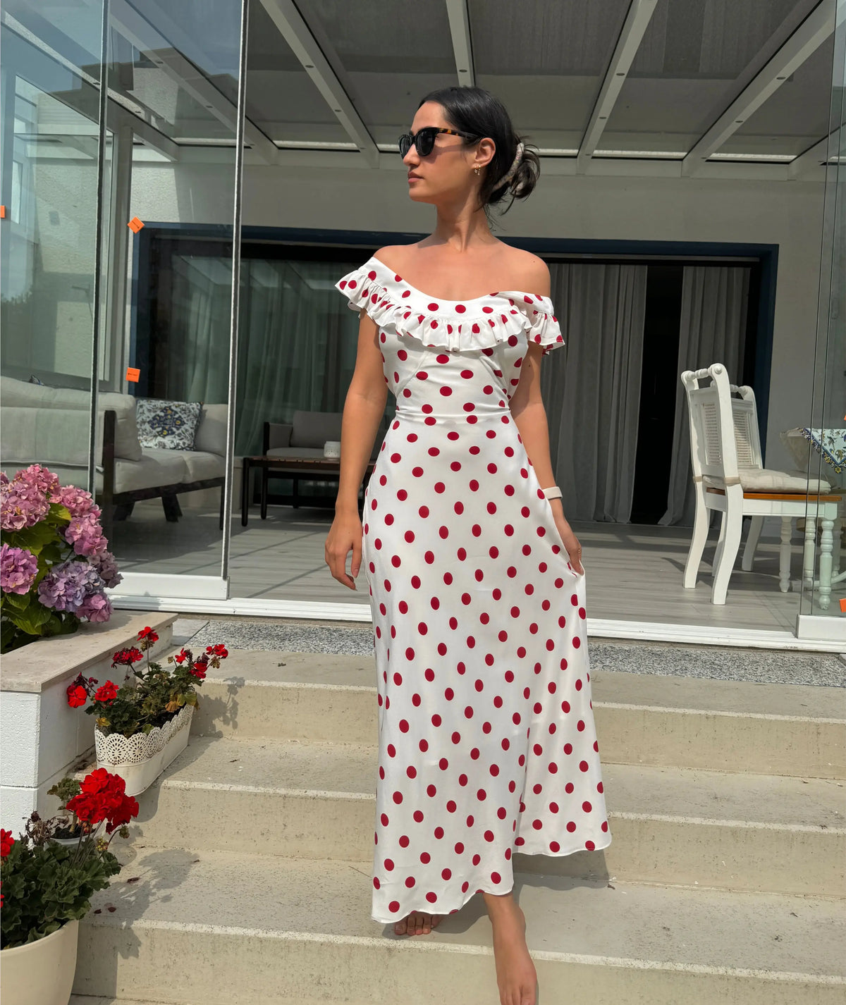 Slip Off Shoulder Bias A Line Maxi Dress | Easy Sewing Pattern