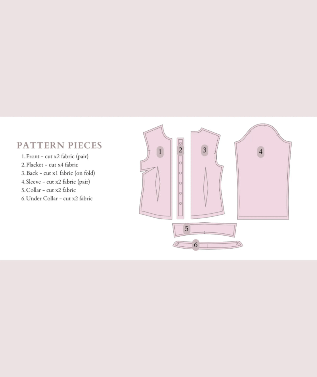 Zelda Top Sewing Pattern | Tailored Button-Up Shirt Pattern | Fitted Blouse with Collar & Long Sleeves | Confident Beginner | Sizes XXS–2XL | Instant PDF Download
