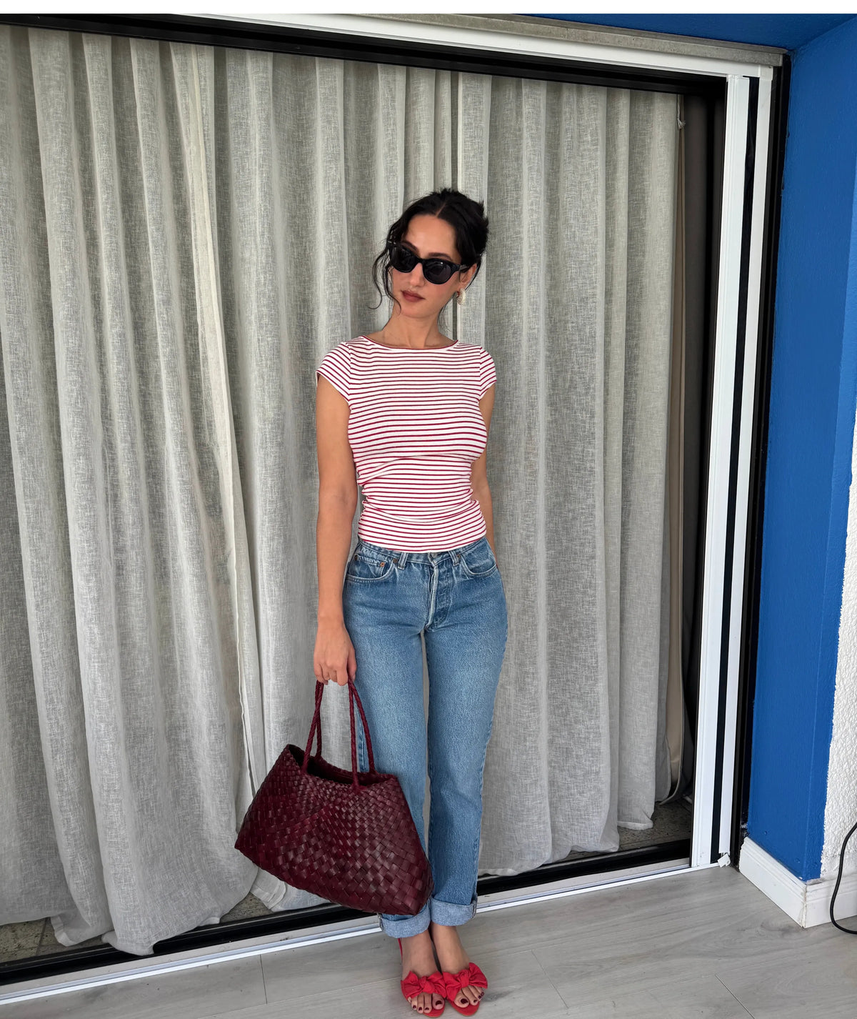 Coco Top Sewing Pattern | Open Back T-Shirt Pattern | Boat Neck Fitted Tee | Beginner Friendly | Sizes XXS–2XL | Instant PDF Download