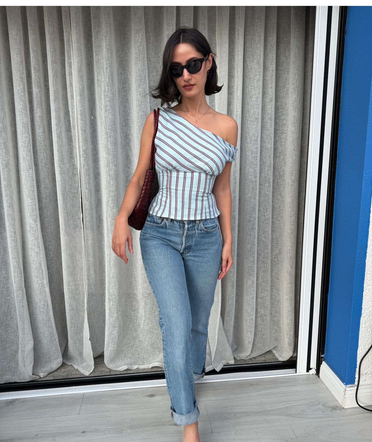 Tessa Top | Asymmetric One Shoulder Top Pattern | Off Shoulder Fitted Corset Style Blouse | Sizes XXS–2XL | Instant Easy PDF Download