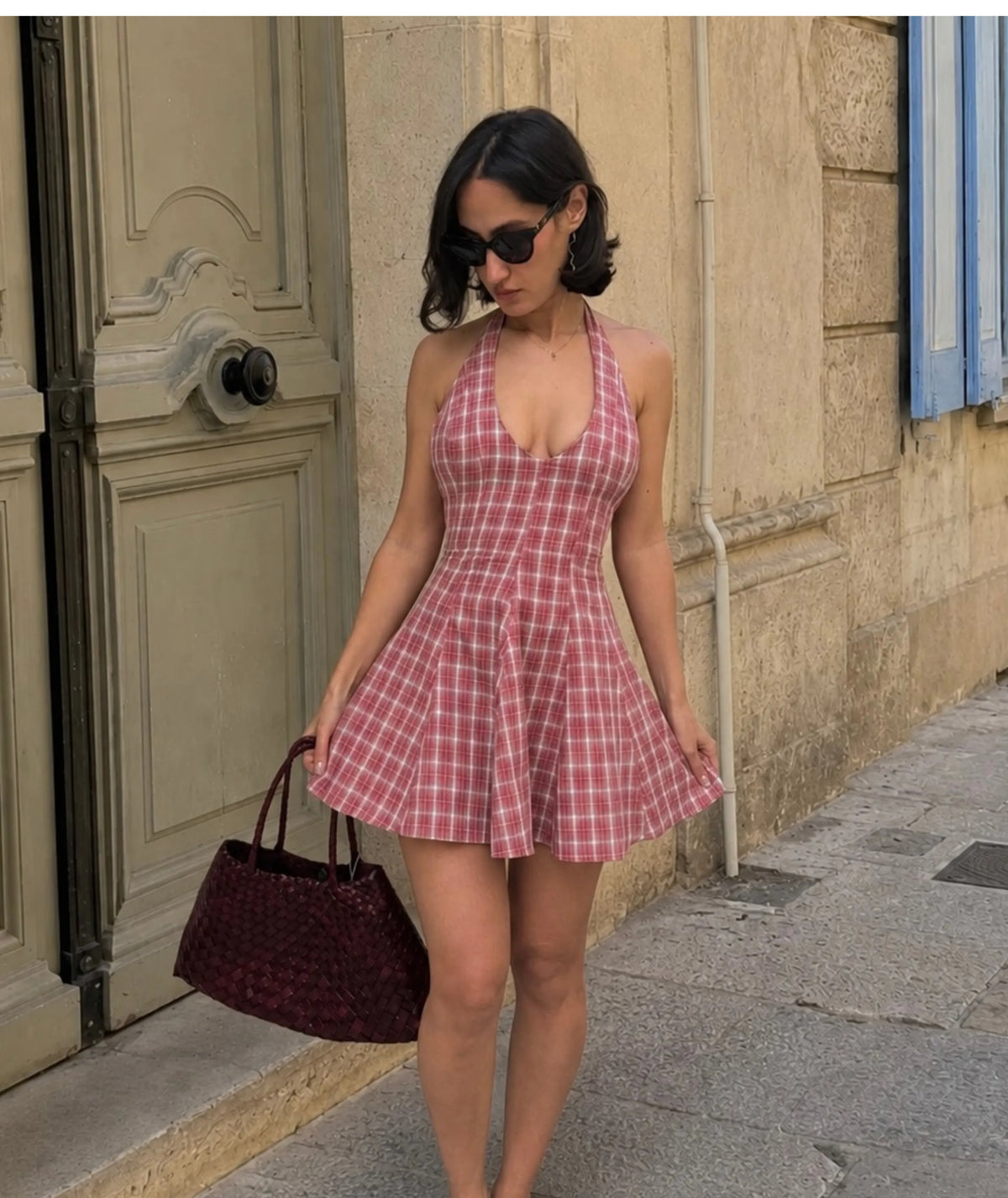 Cara Dress | Halter Mini Dress Pattern | Open Back Corset Tie Dress | Beginner Friendly | Sizes XXS–2XL | Instant PDF Download