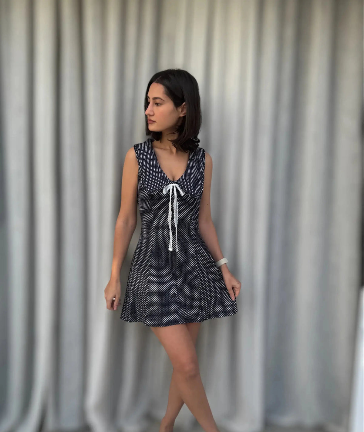 Peter Pan Collar Mini Dress PDF Sewing Pattern Babydoll Rosys Patterns Peter Pan Collar Mini Dress PDF Sewing Pattern Babydoll Rosys Patterns