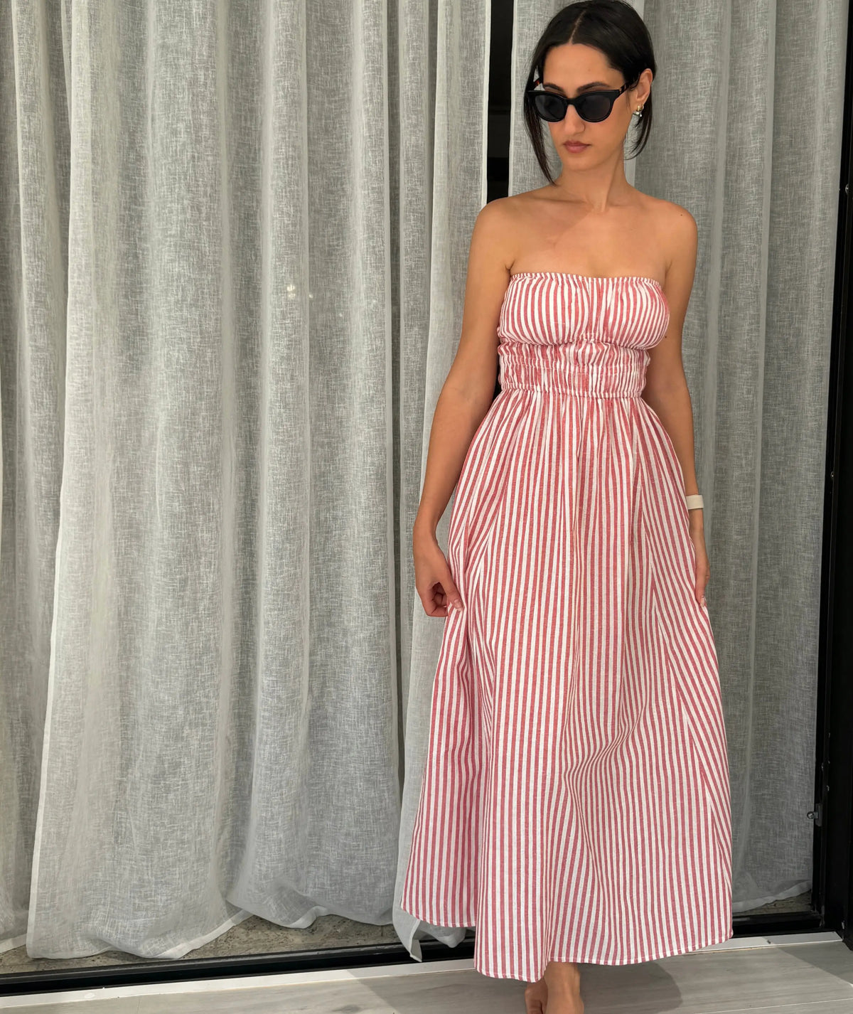 Strapless Shirred Dress Beginner Sewing Pattern Rosys Patterns Strapless Shirred Dress Beginner Sewing Pattern Rosys Patterns