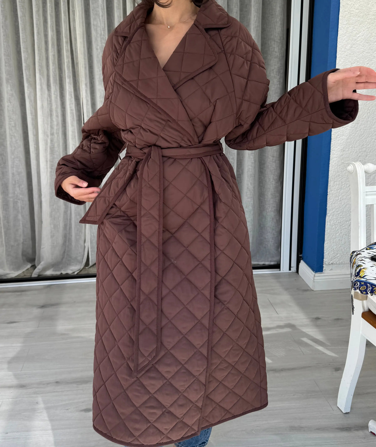 Quilted Coat Jacket Beginner Sewing Pattern PDF Size XXS-XXL