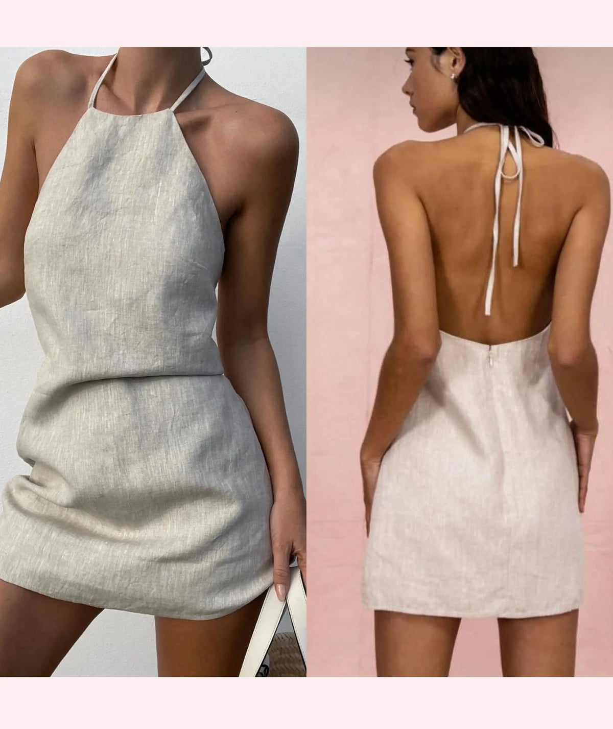 Halter Backless Mini Dress Easy Sewing Pattern Rosys Patterns Halter Backless Mini Dress Easy Sewing Pattern Rosys Patterns