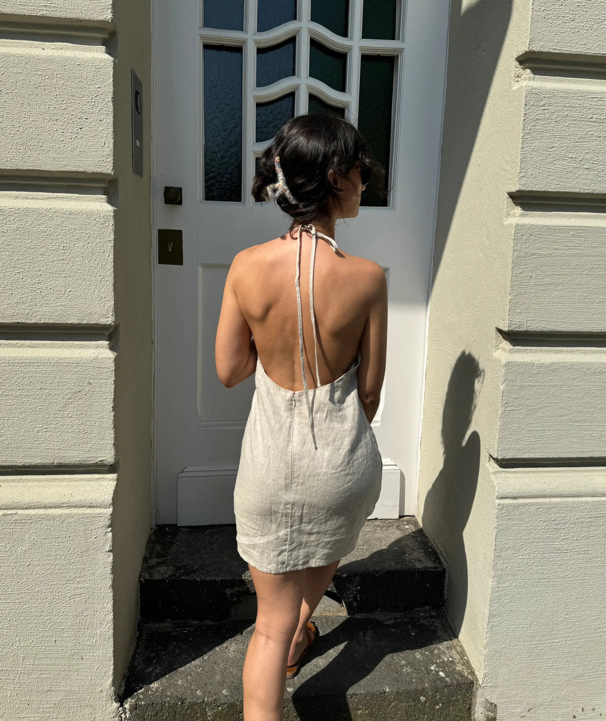 Halter Backless Mini Dress Easy Sewing Pattern