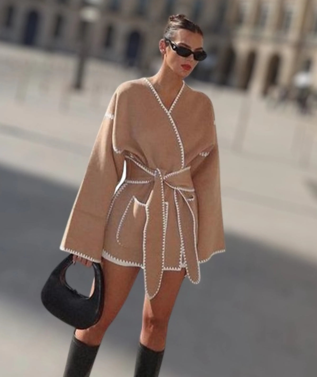 Oversize Wool Coat Beginner Sewing Pattern PDF XXS-XXL