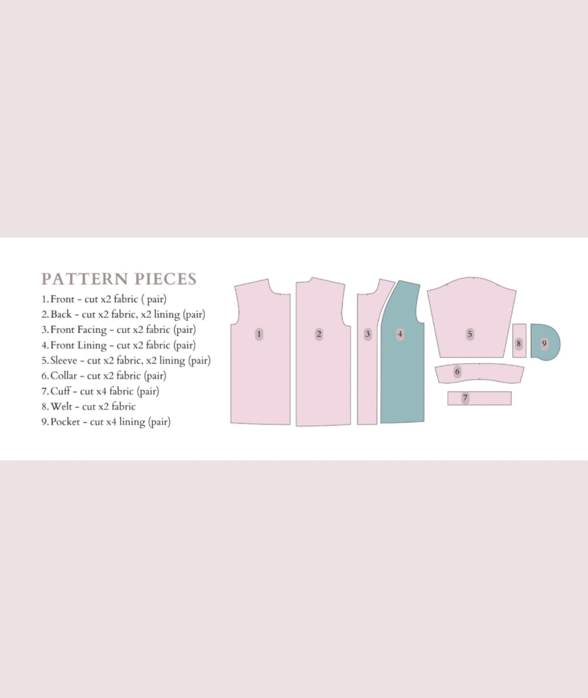 Aylani Coat Sewing Pattern | Fully Lined Minimalist Coat Pattern | Button Front Coat with Welt Pockets | Beginner Friendly | Sizes XXS–2XL | Instant PDF Download