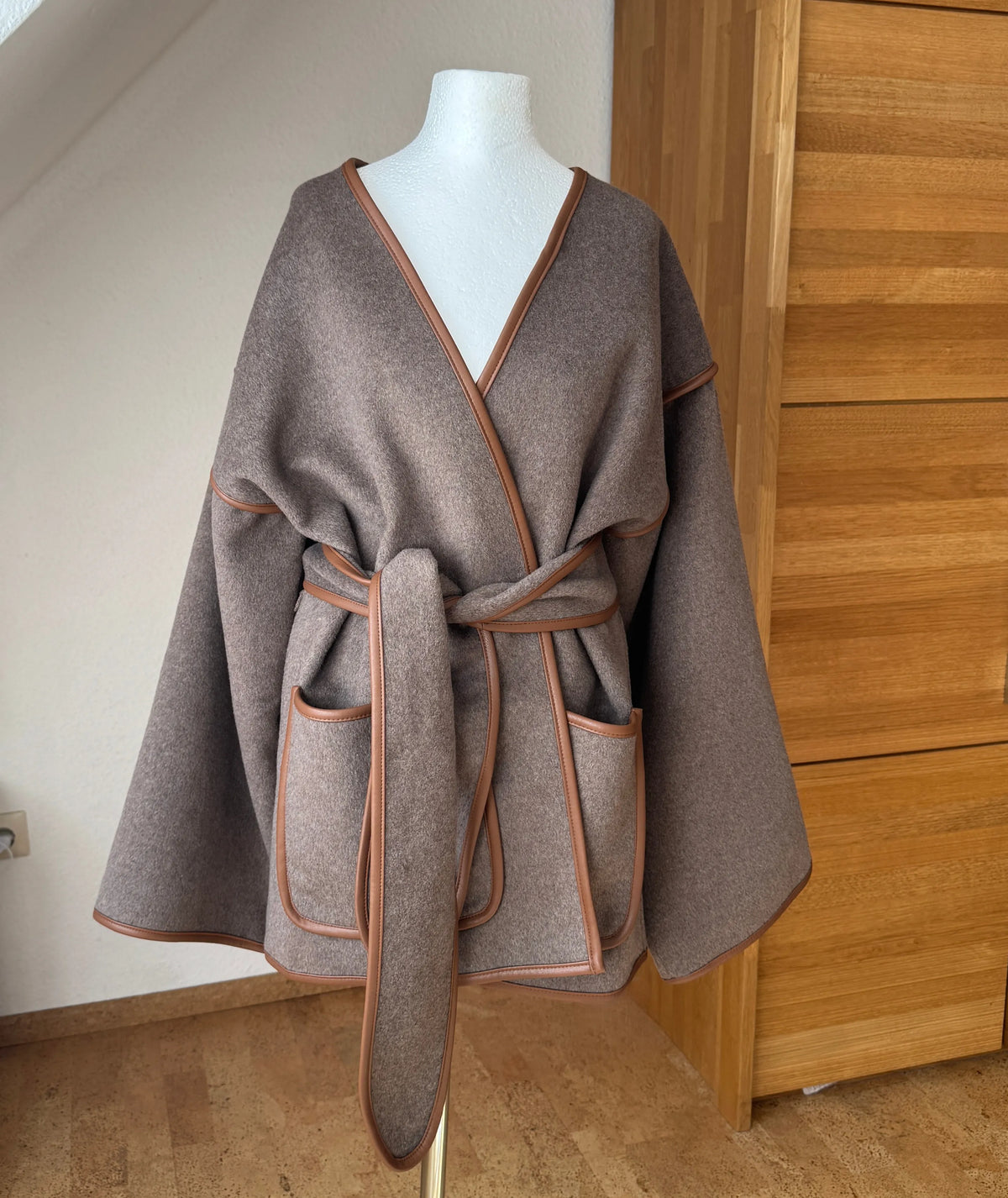 Oversize Wool Coat Beginner Sewing Pattern PDF XXS-XXL