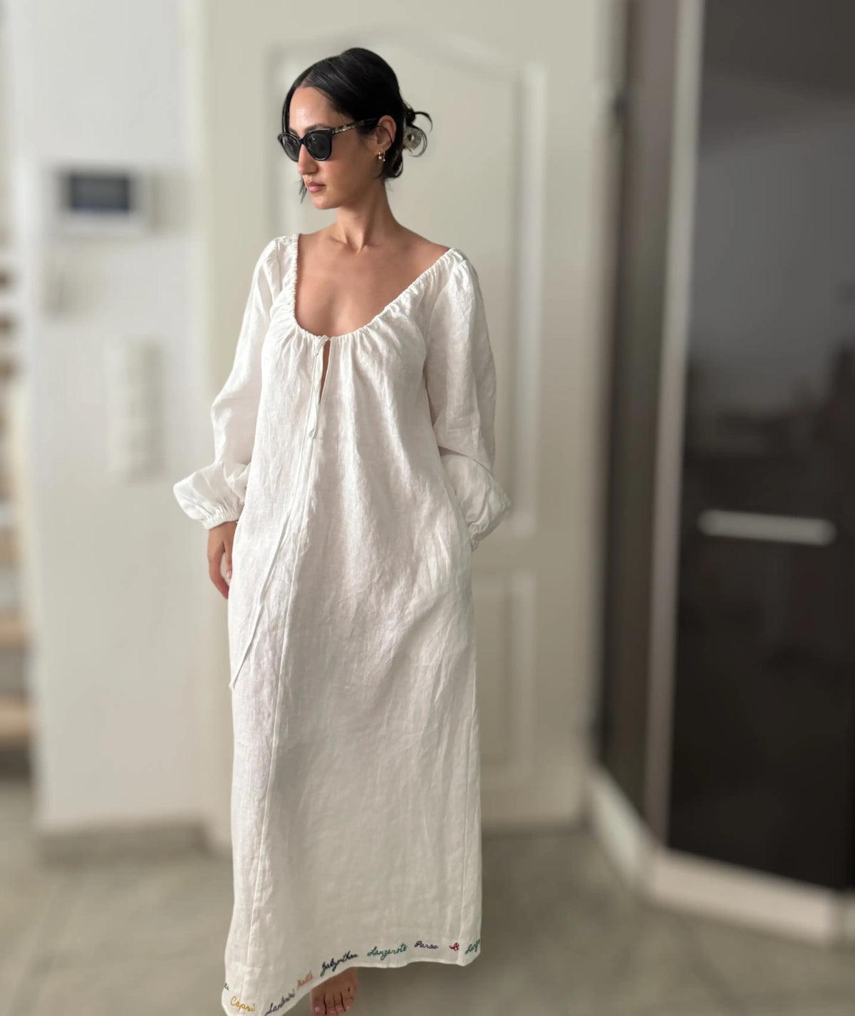 Long Sleeve Maxi Smock Dress Beginner Sewing Pattern Rosys Patterns Long Sleeve Maxi Smock Dress Beginner Sewing Pattern Rosys Patterns