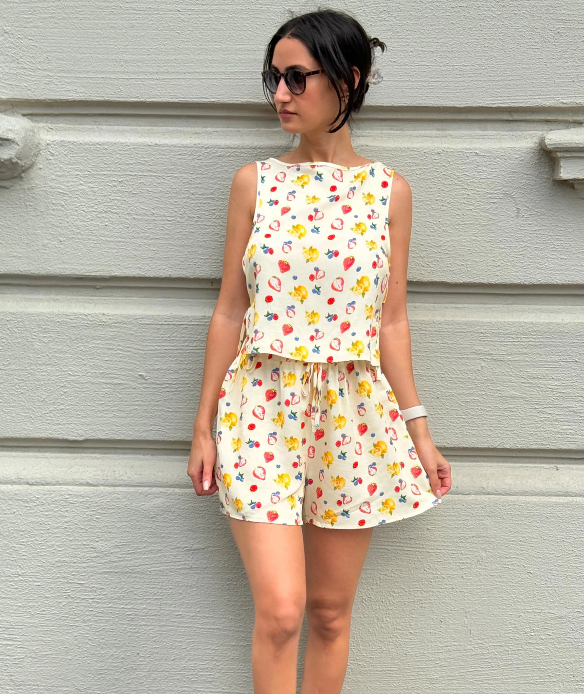 Crop Tie Top & Wide Leg Shorts Sewing Pattern