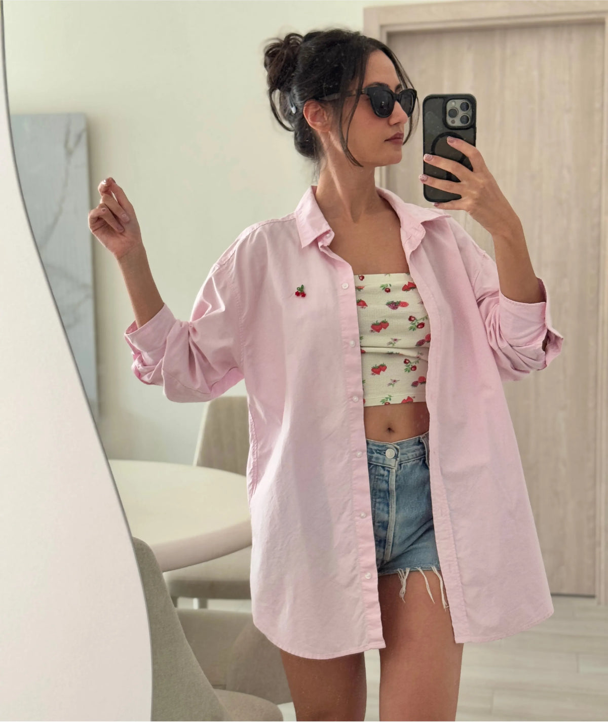 Scarlet Shirt Sewing Pattern | Classic Button-Up Shirt Pattern | Relaxed Fit Shirt with Collar & Cuffs | Beginner Friendly | Sizes XXS–2XL | Instant PDF Download