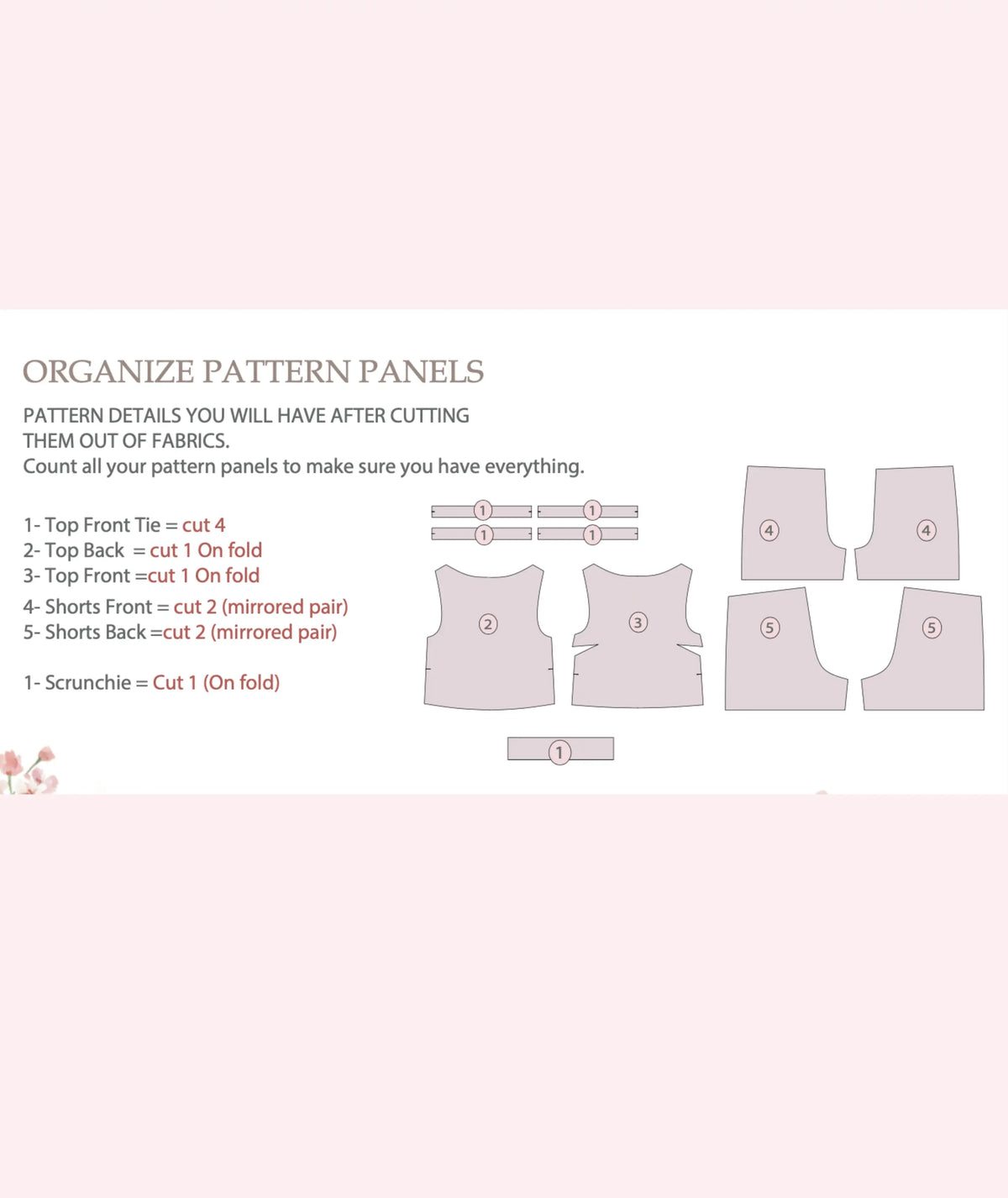 Crop Tie Top & Wide Leg Shorts Sewing Pattern