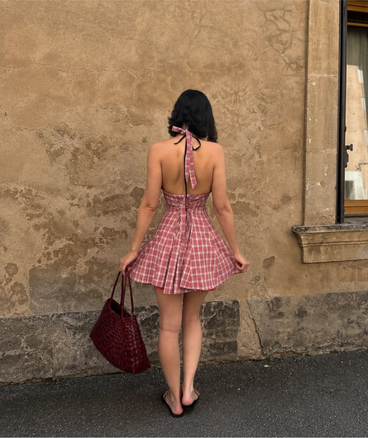 Cara Dress | Halter Mini Dress Pattern | Open Back Corset Tie Dress | Beginner Friendly | Sizes XXS–2XL | Instant PDF Download