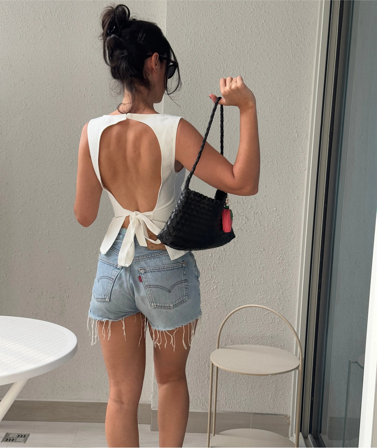 Sayda Top Sewing Pattern | Open Back Sleeveless Top Pattern | Princess Seam Blouse with Waist Ties | Beginner Friendly | Sizes XXS–2XL | Instant PDF Download