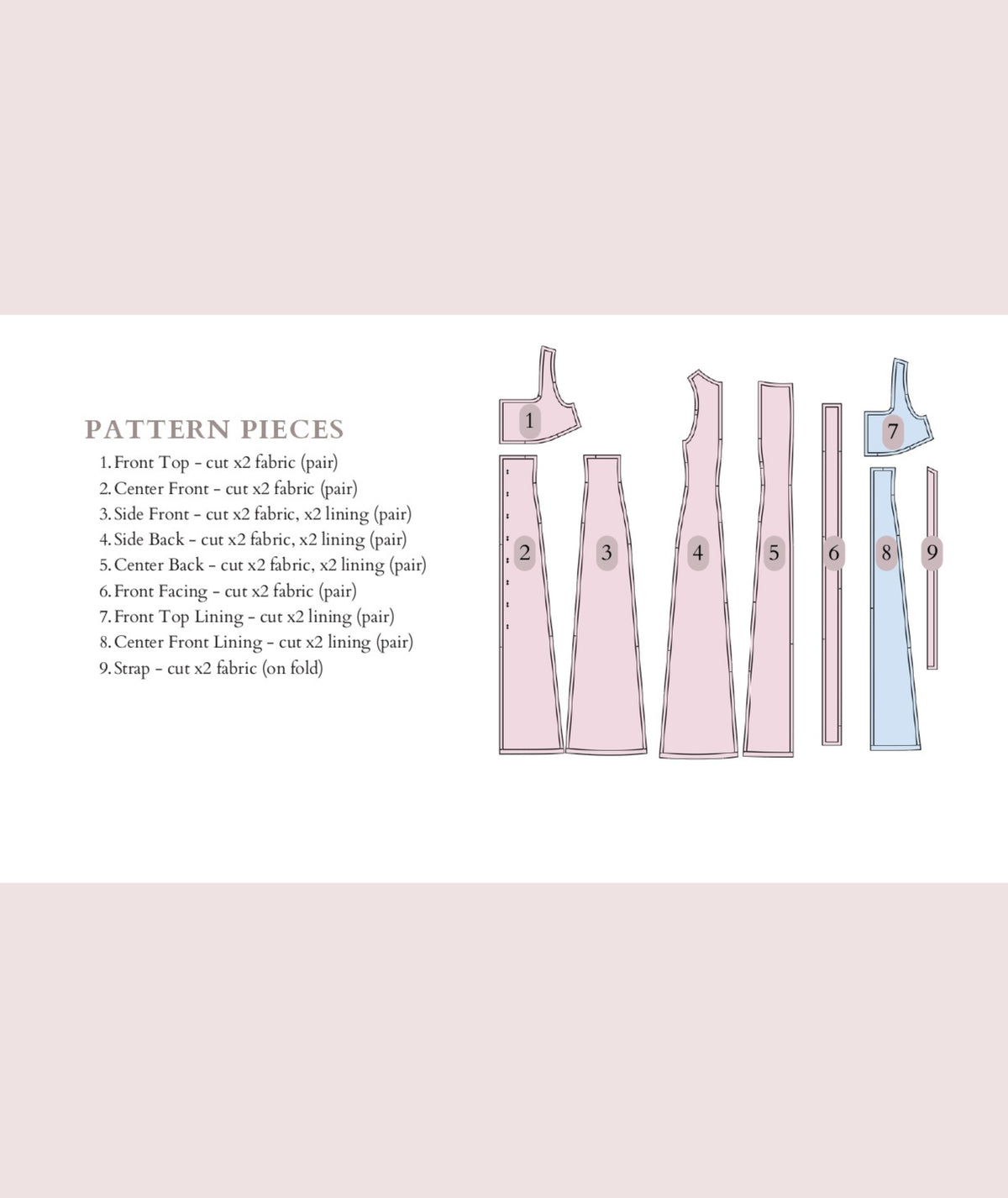 Helda Dress | Button Front Midi Dress Pattern | Gathered Bust A-Line Dress with Back Ties | Sizes XXS–2XL | Instant PDF Download