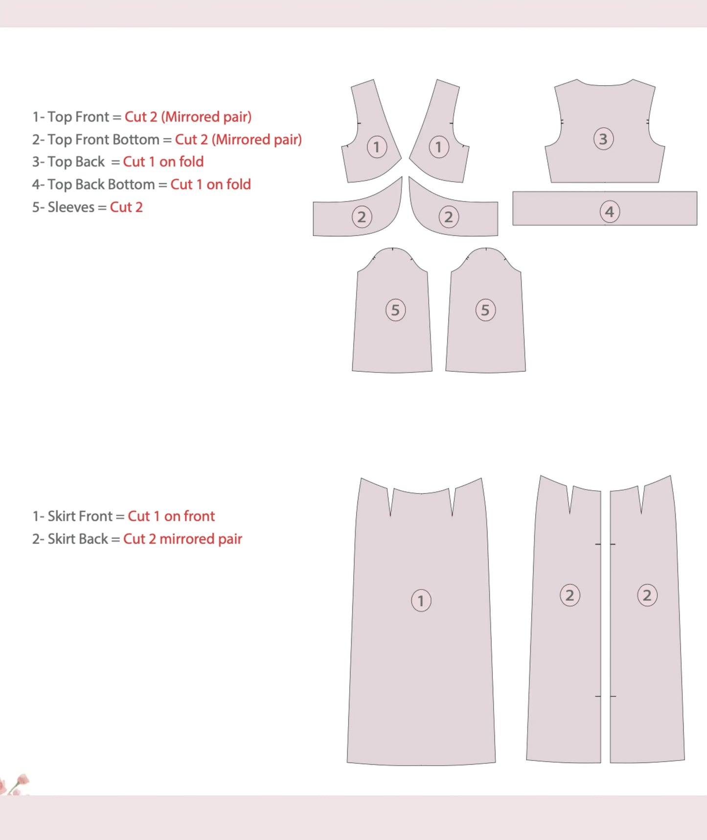 Tie Front Shirt + Maxi Skirt Easy Sewing Pattern