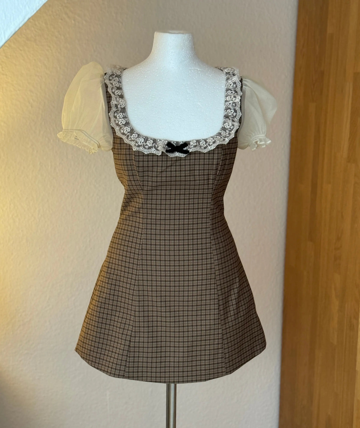 Chloe Dress | Romantic Empire Waist Mini Dress Sewing Pattern | Puff Sleeve Lace Neckline Dress | Beginner Friendly | Sizes XXS–2XL | Instant PDF Download