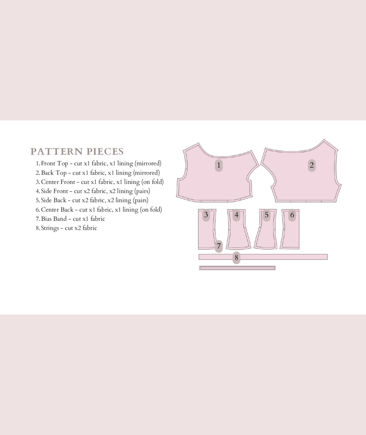 Tessa Top | Asymmetric One Shoulder Top Pattern | Off Shoulder Fitted Corset Style Blouse | Sizes XXS–2XL | Instant Easy PDF Download