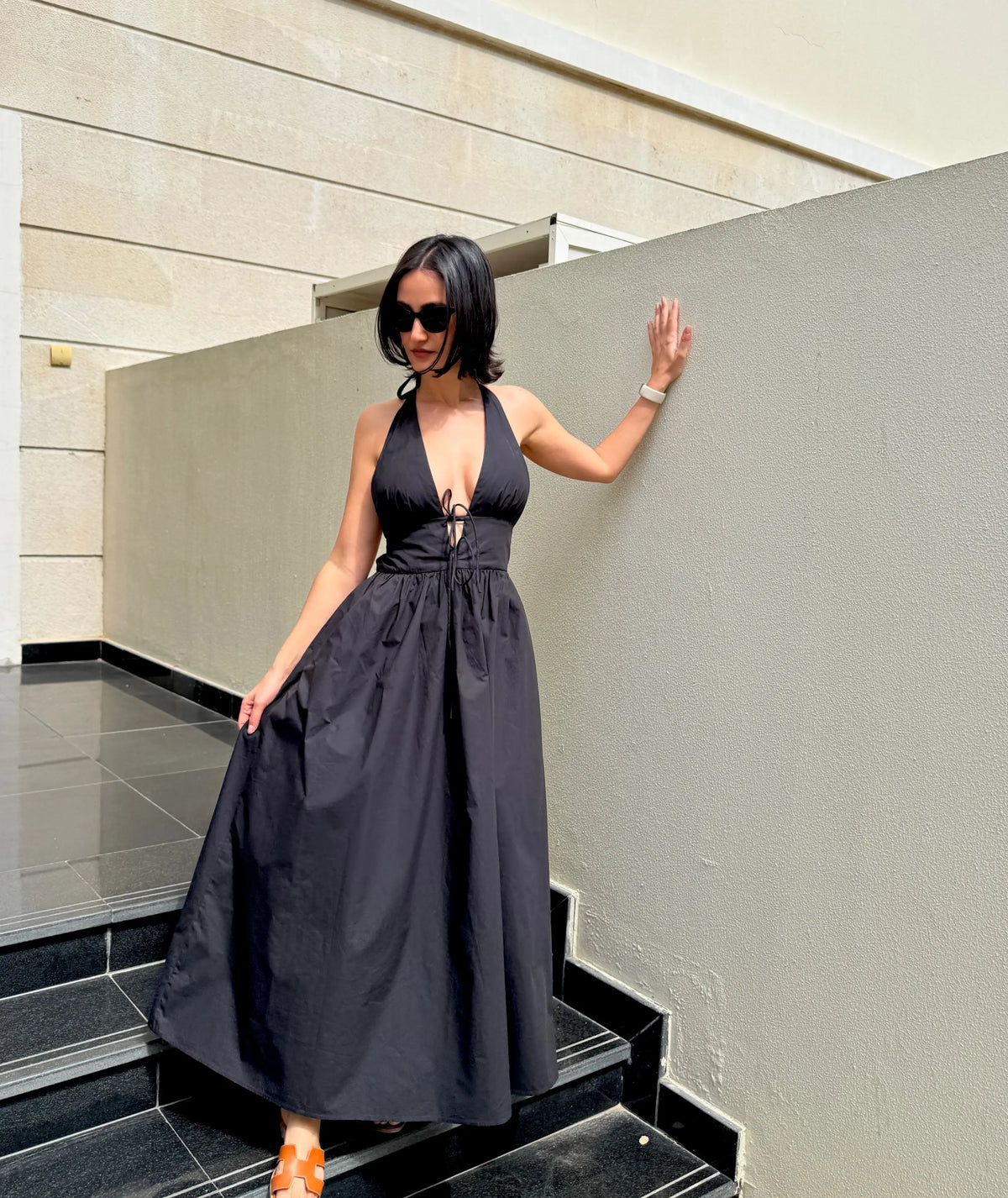 Open Back Halter Dress Beginner Sewing Pattern PDF