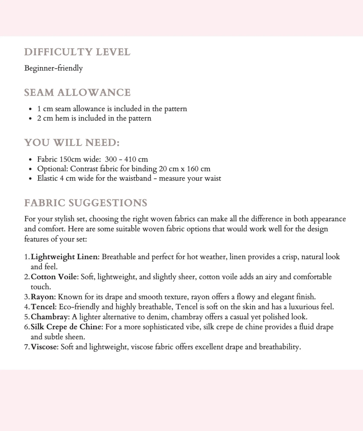 Tie Front Shirt + Wide Leg Pants PDF Sewing Pattern Loungewear