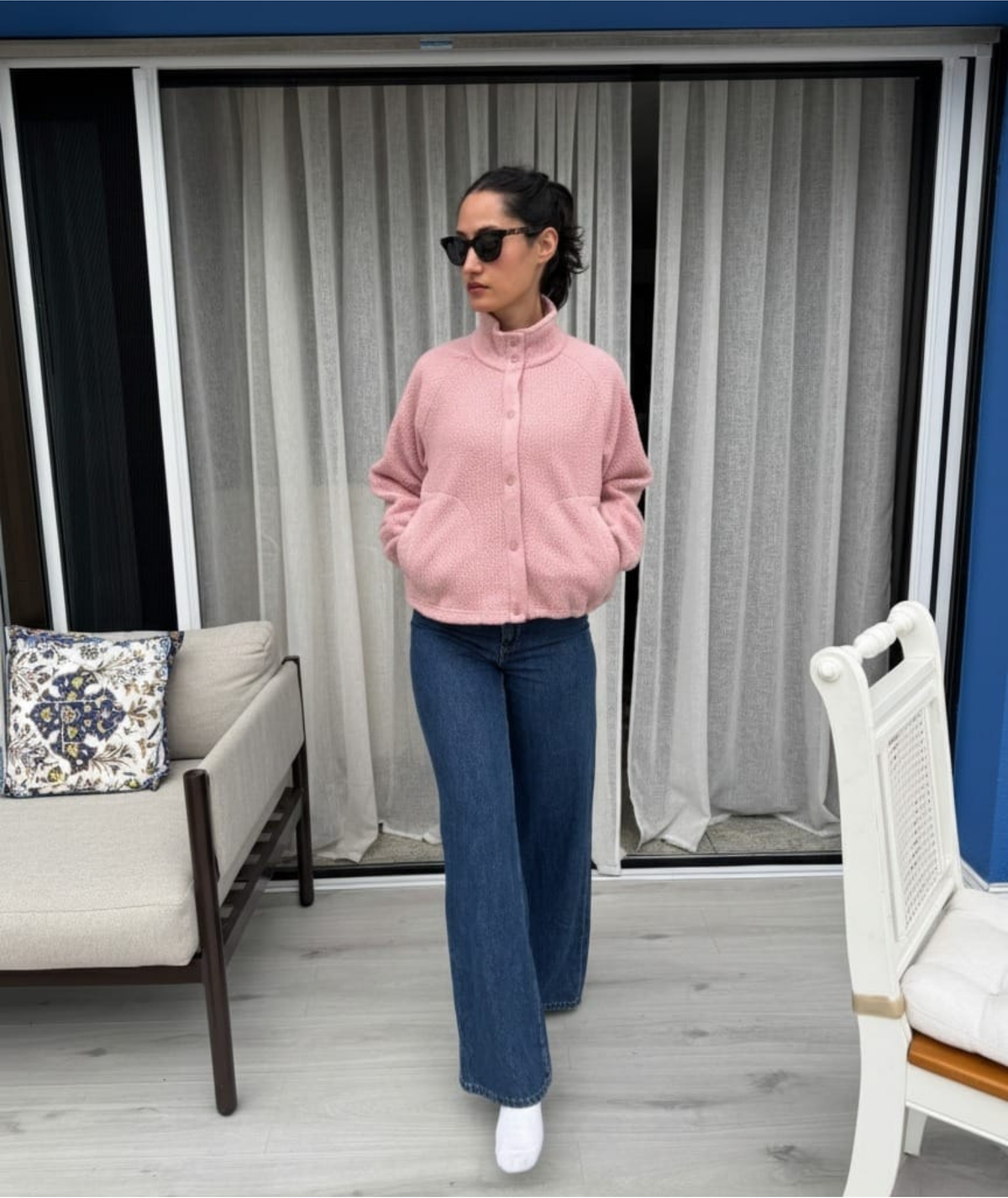 Mella Jacket | Sizes XXS–2XL | Beginner Snap-Button Fleece Jacket | Cozy Raglan Sleeve Outerwear | Instant PDF Download