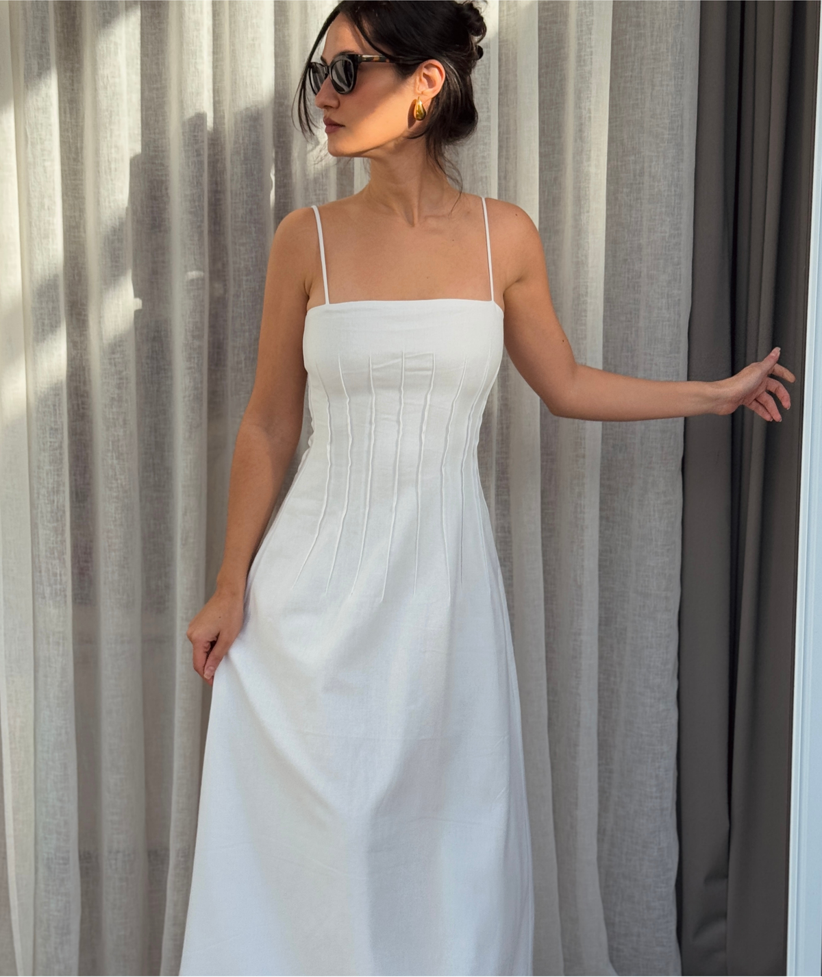 Shiva Dress | Corset Style A-Line Dress Pattern | Spaghetti Strap Maxi Dress | Beginner Friendly | Sizes XXS–2XL | Instant PDF Download