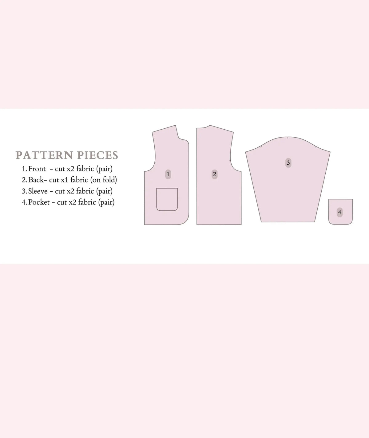 Quilted Jacket Sewing Pattern PDF Beginner Sizes 2XS-5XL
