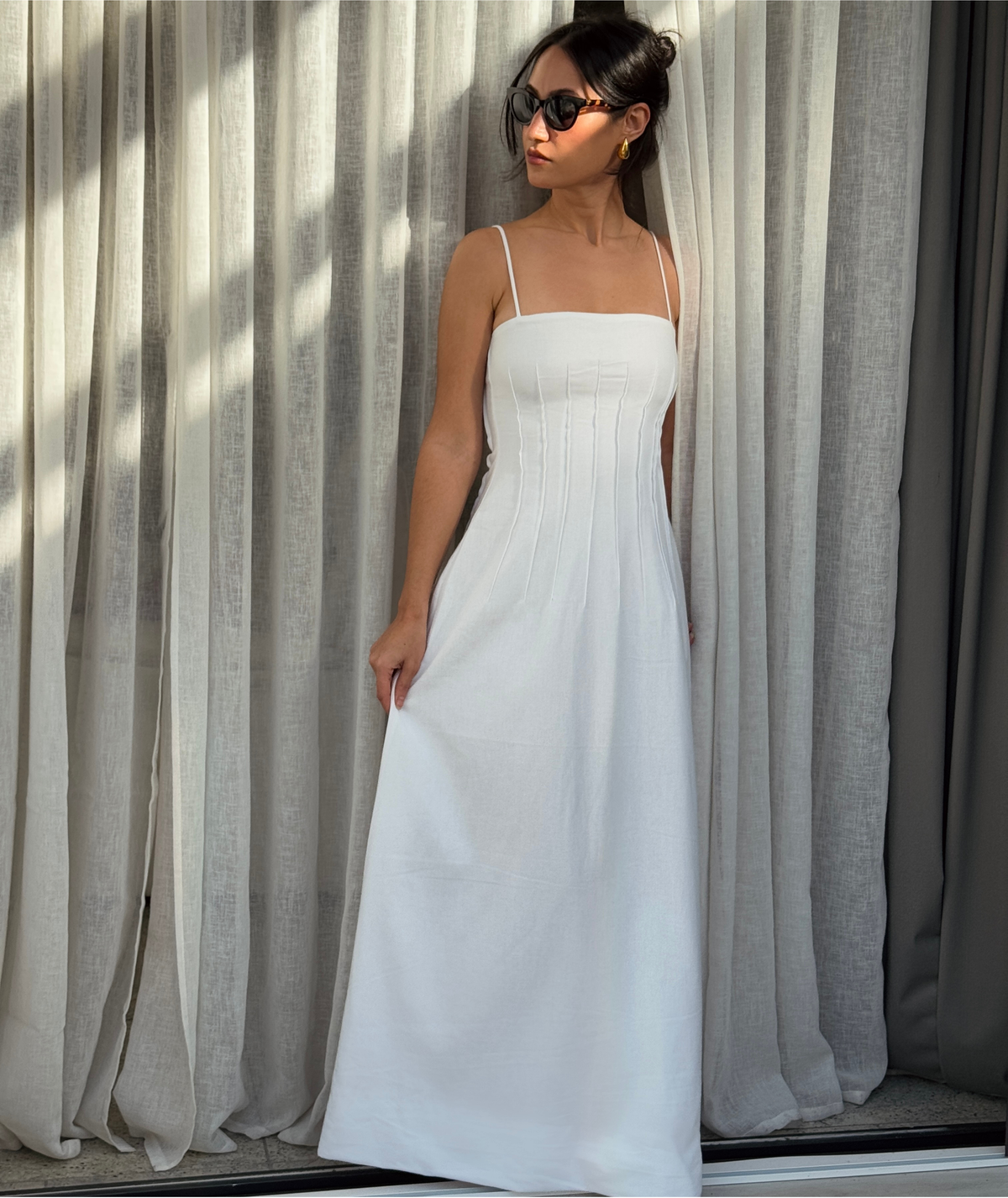 Shiva Dress | Corset Style A-Line Dress Pattern | Spaghetti Strap Maxi Dress | Beginner Friendly | Sizes XXS–2XL | Instant PDF Download